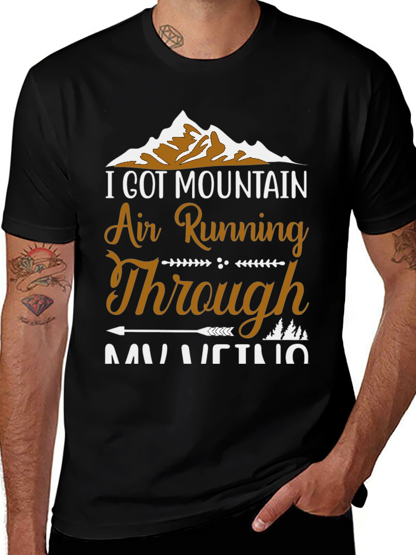 Variant 27 of Mountain Air Graphic T-Shirt
