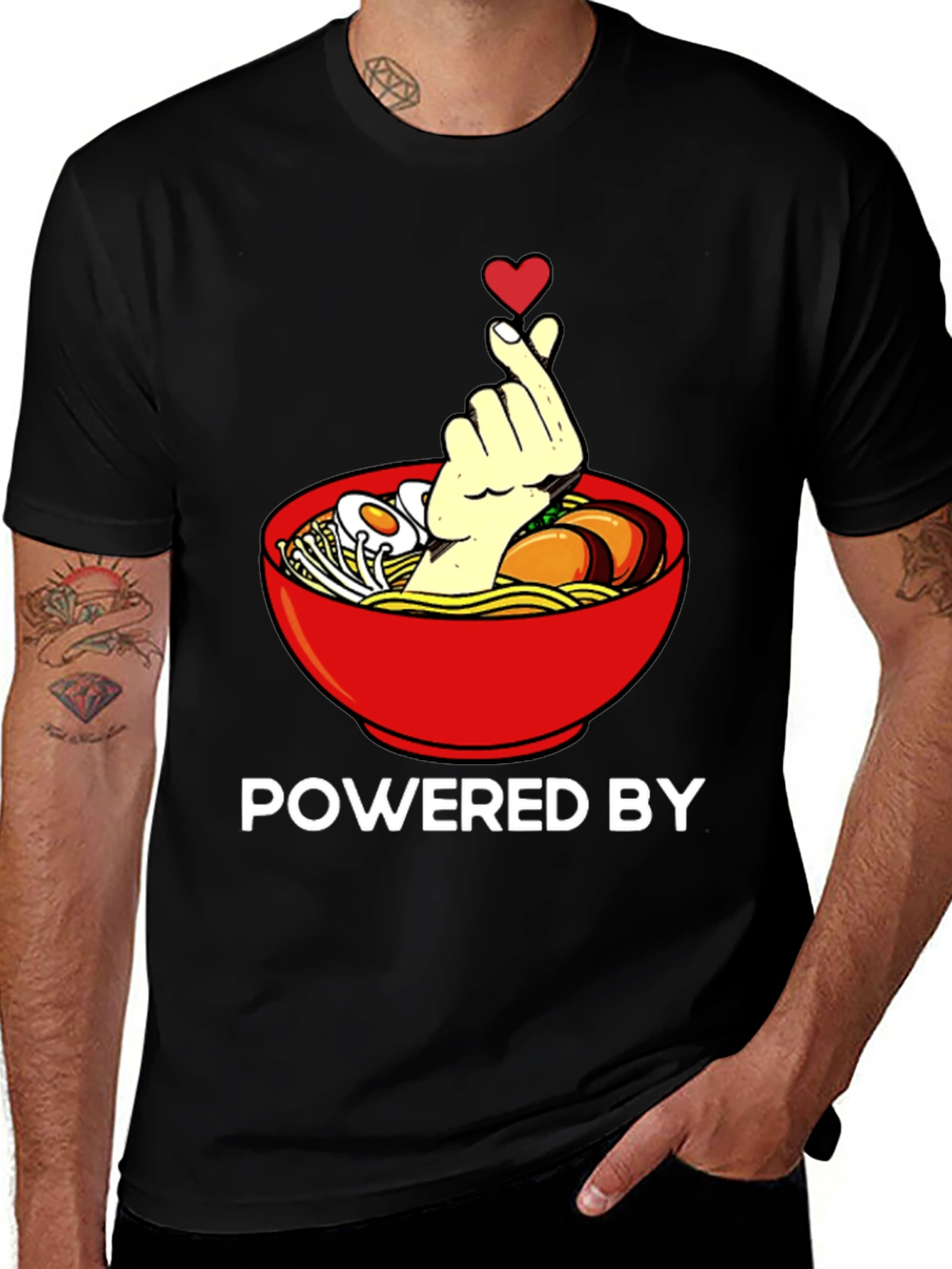 Variant 24 of Ramen Lover T-Shirt - Powered By Noodles