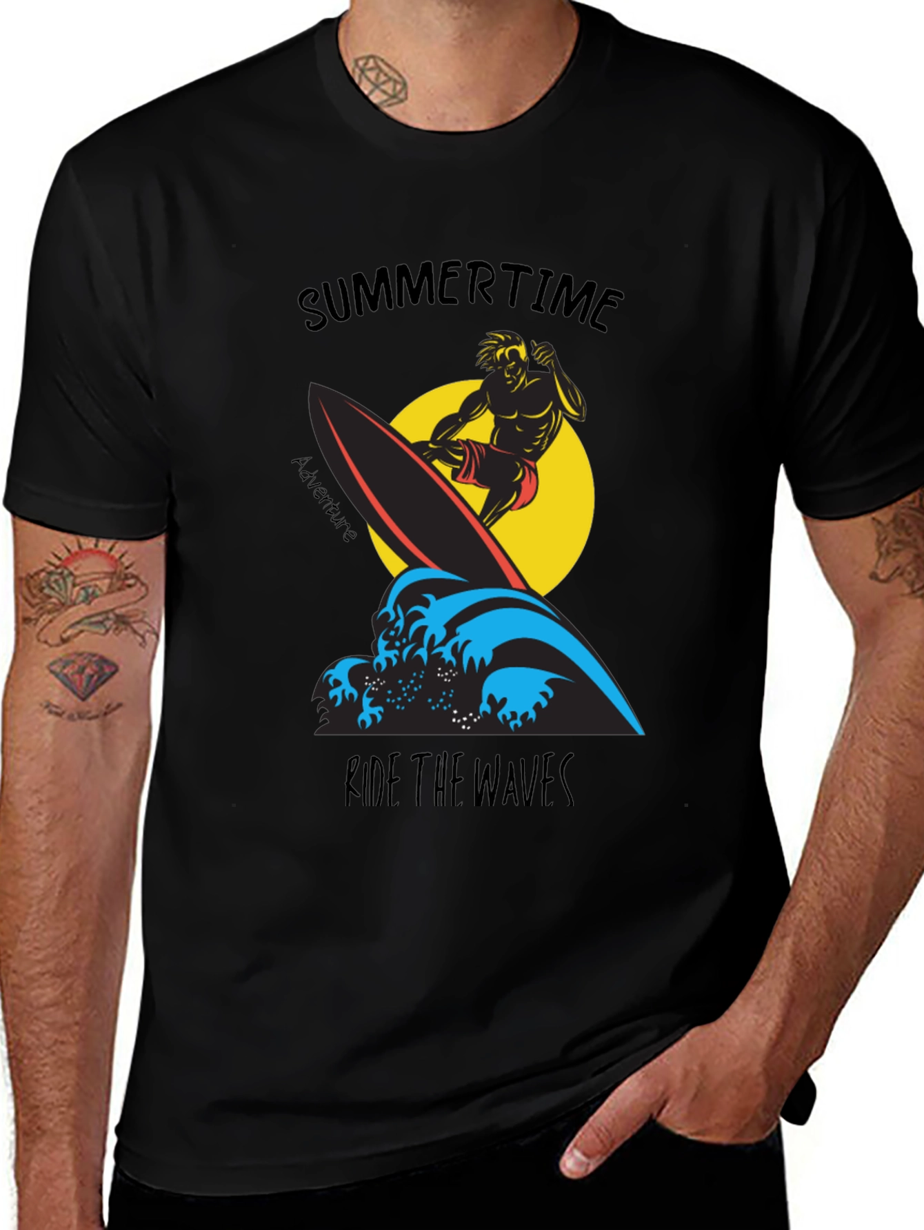 Variant 3 of Summertime Surfer Graphic Tee
