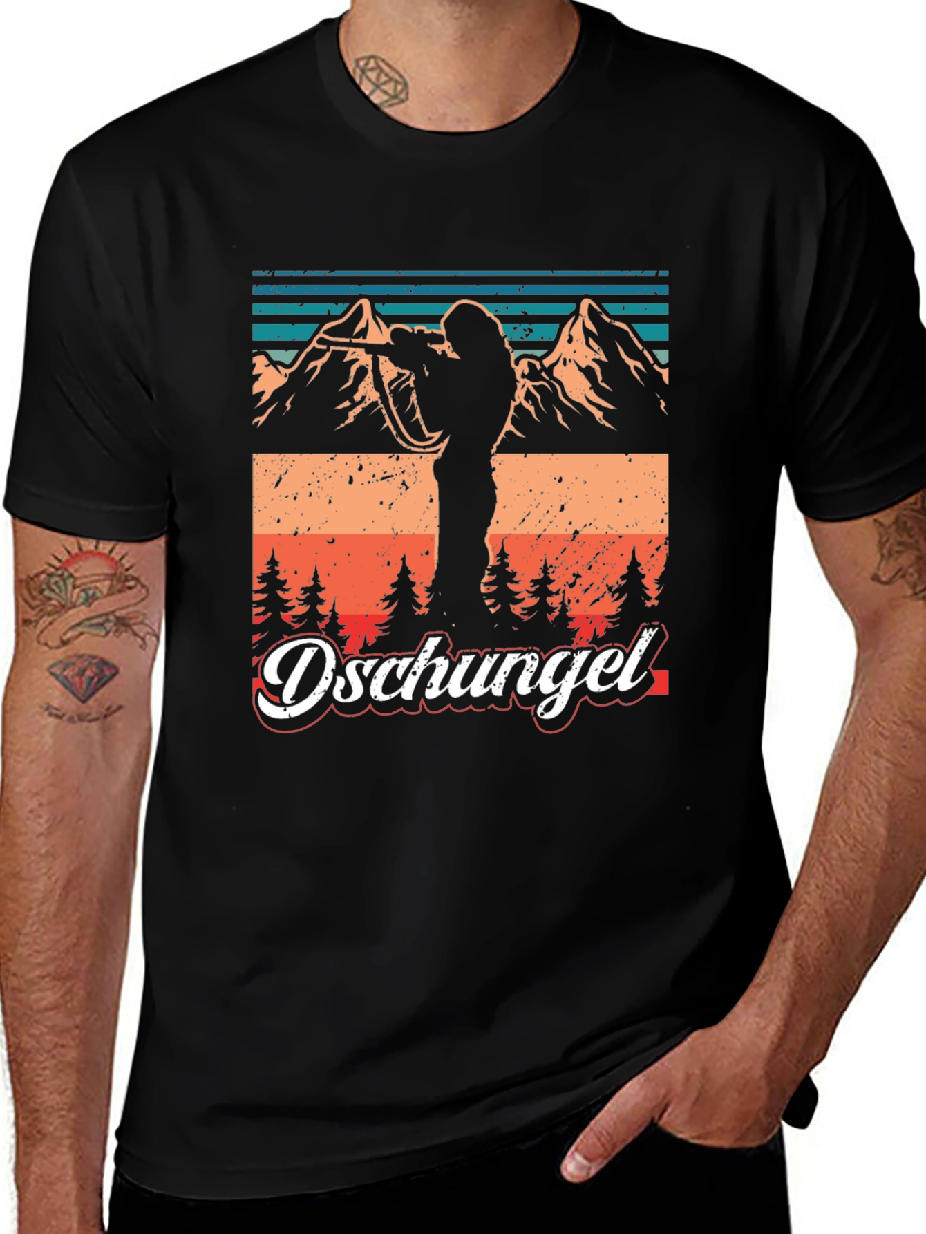 Dschungel Retro Hunter Tee