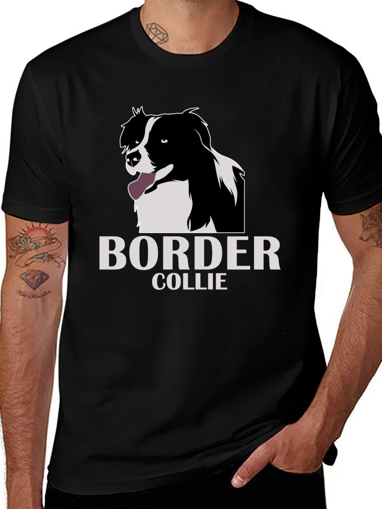 Border Collie Graphic T-Shirt - Dog Lover Tee