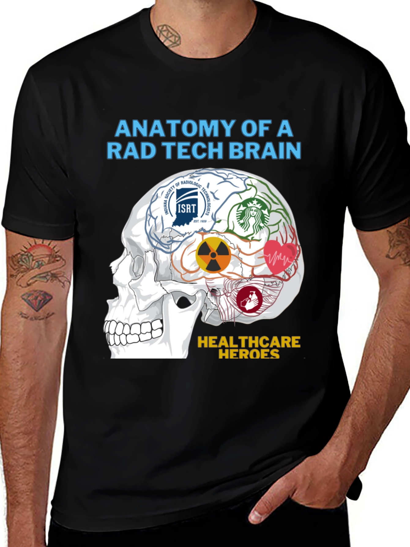 Rad Tech Brain Anatomy T-Shirt