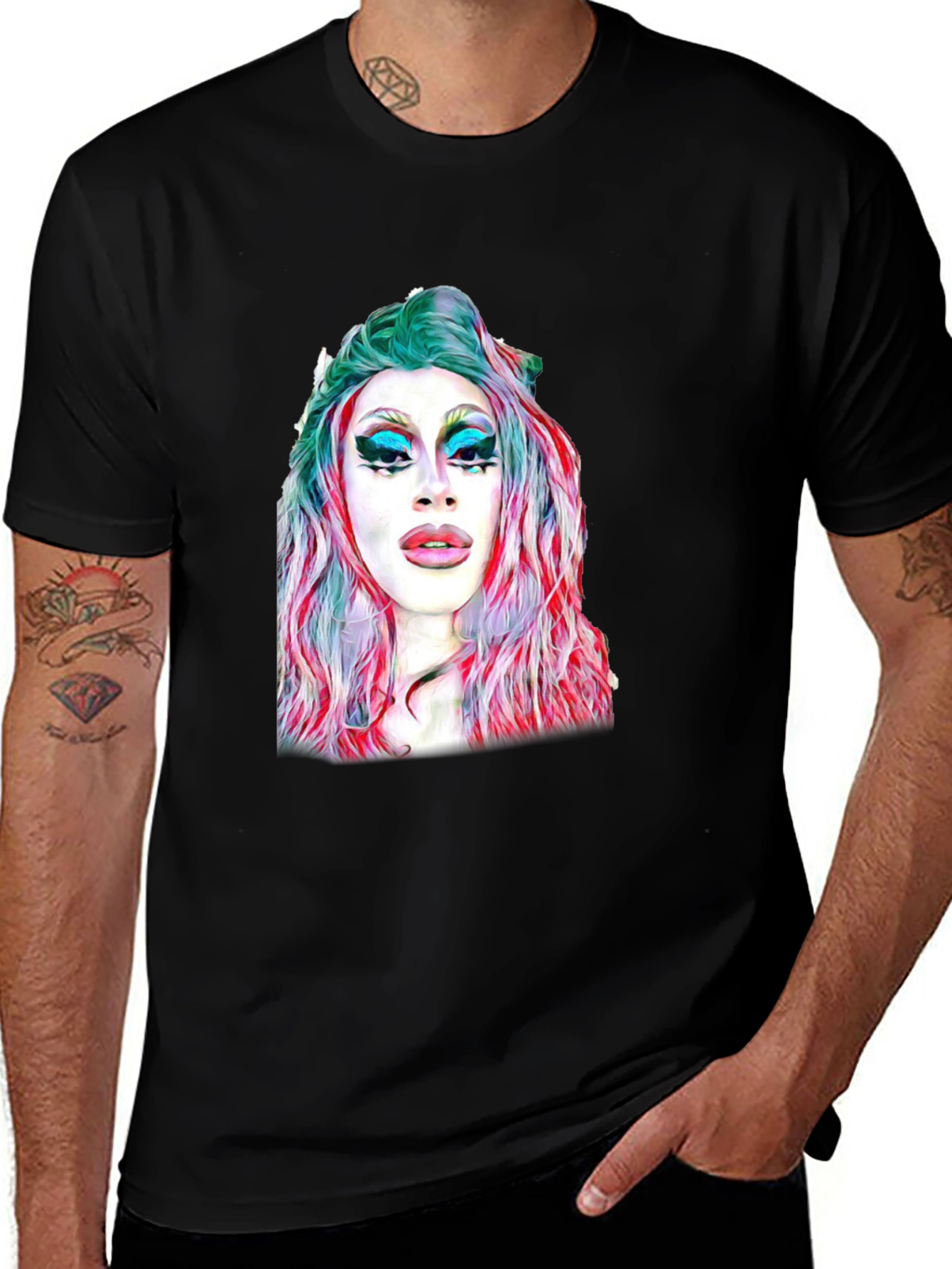Variant 7 of Drag Queen Graphic Tee - Unique Artistic Design