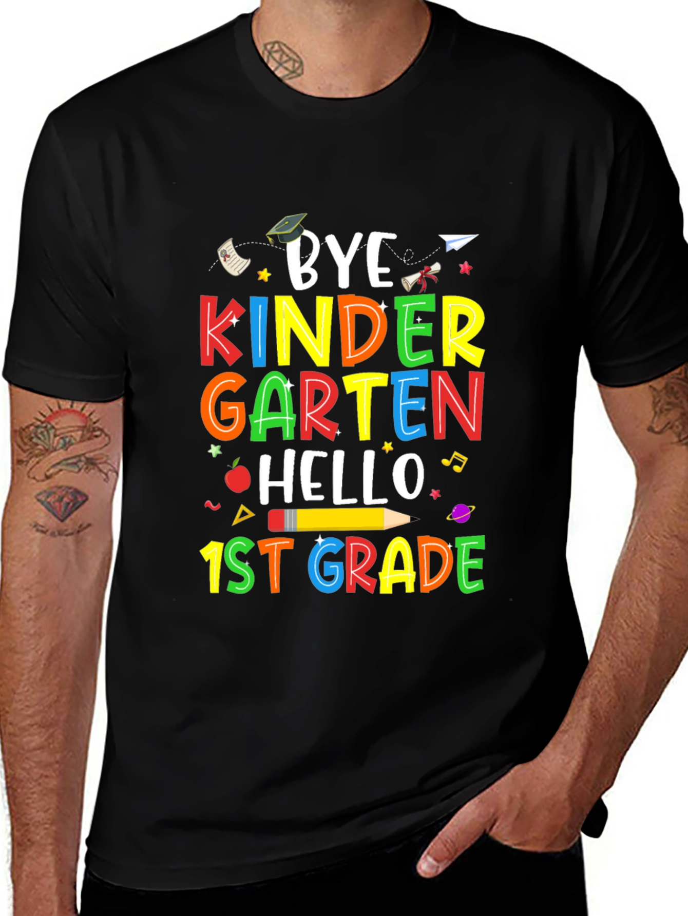 Bye Kindergarten Hello 1st Grade Kids T-Shirt