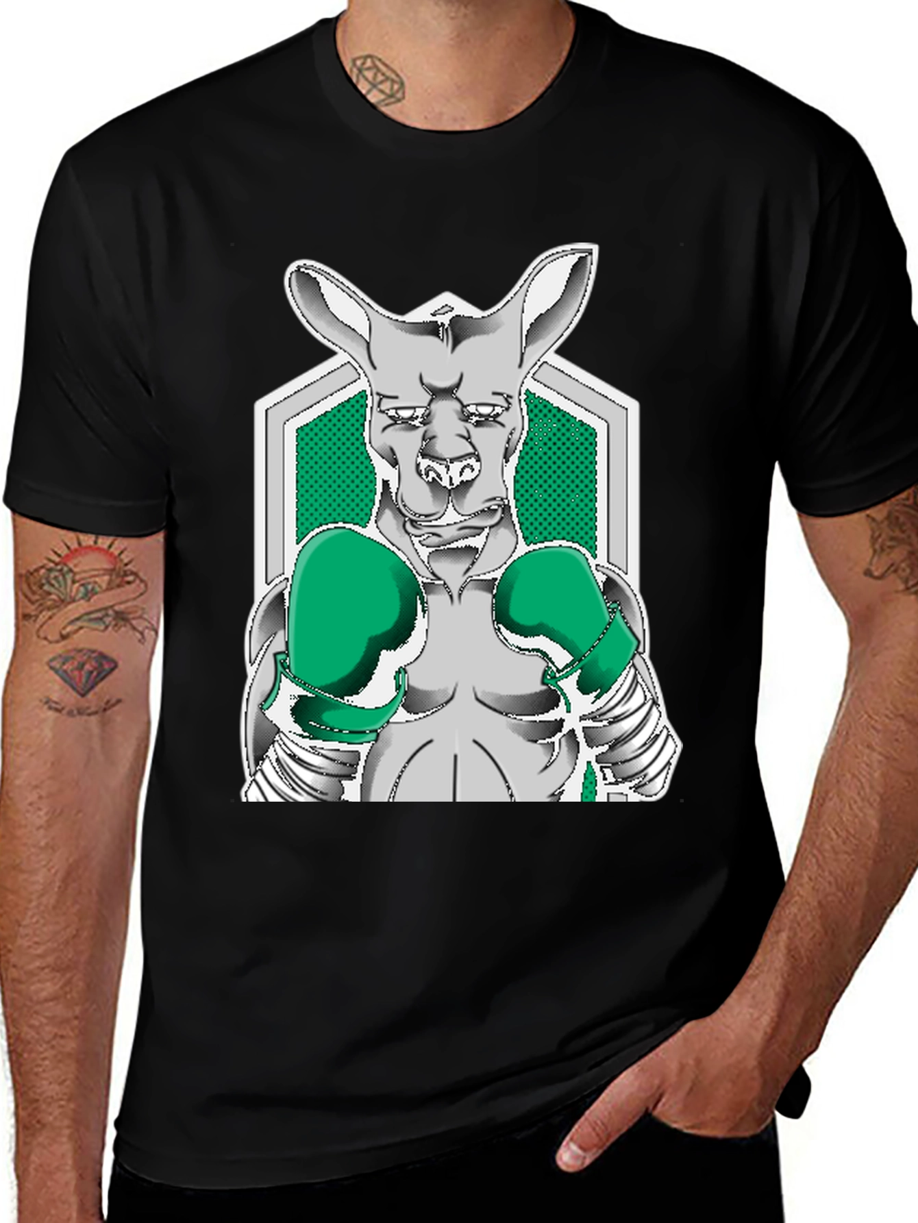 Variant 9 of Kangaroo Boxer Graphic Tee