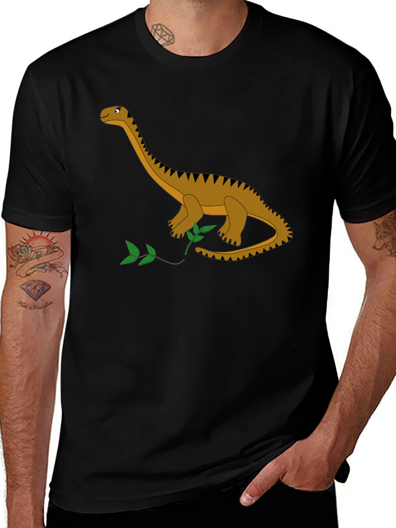 Variant 15 of Cartoon Brontosaurus Graphic T-Shirt