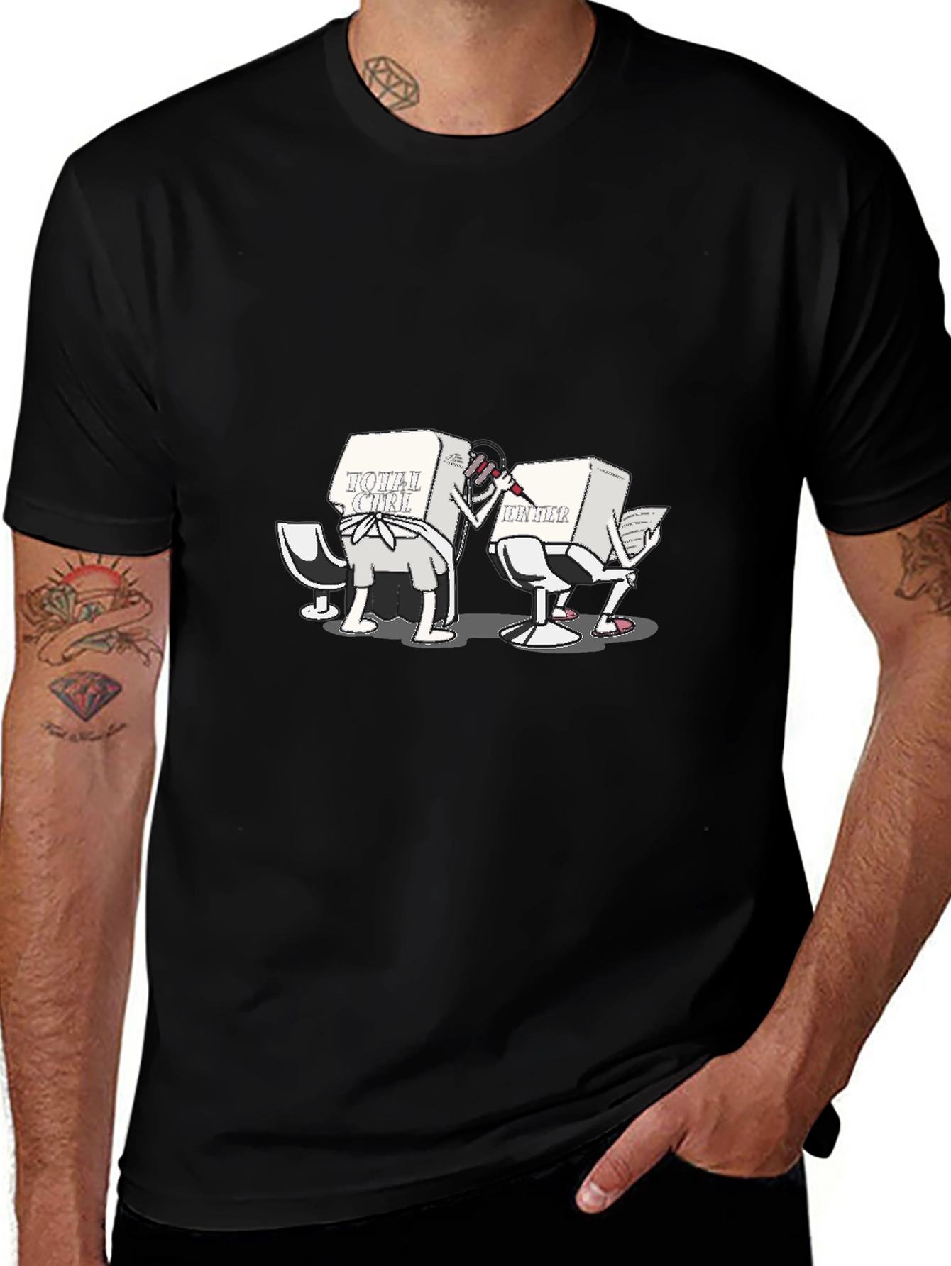 Variant 21 of Funny 'Total Ctrl' & 'Enter' Computer Key Cartoon T-Shirt