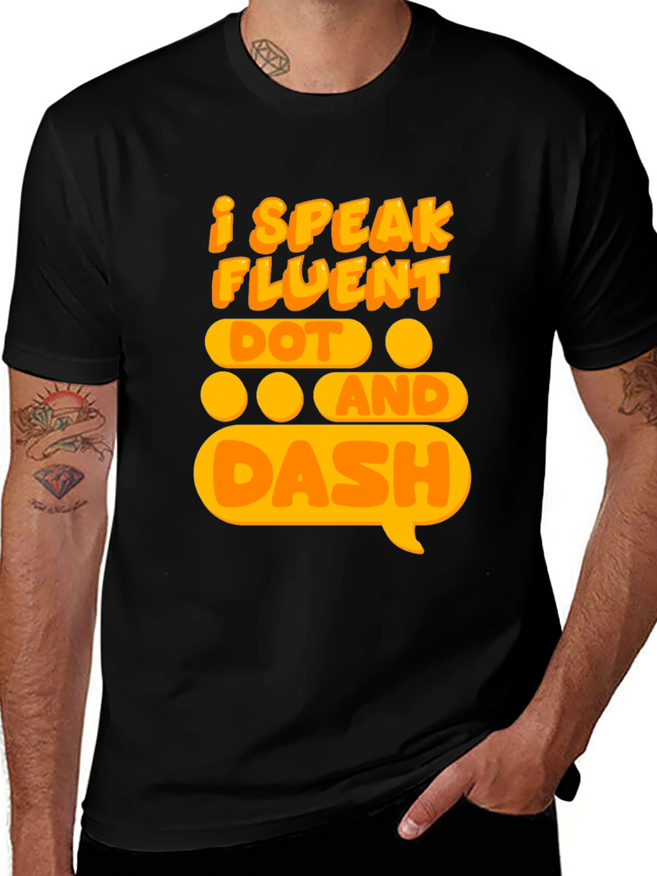 I Speak Fluent Dot and Dash T-Shirt