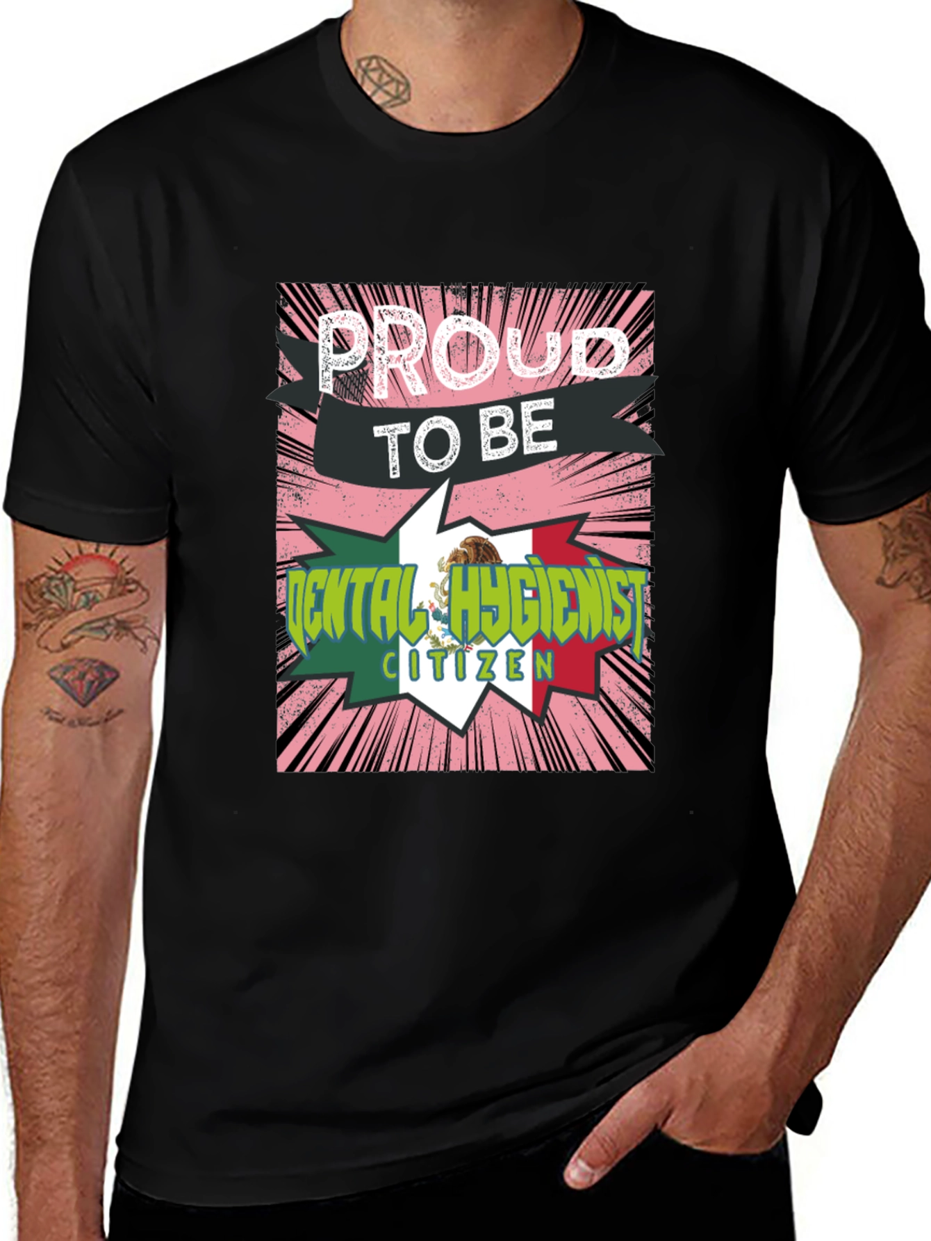 Variant 13 of Proud Mexican Dental Hygienist T-Shirt