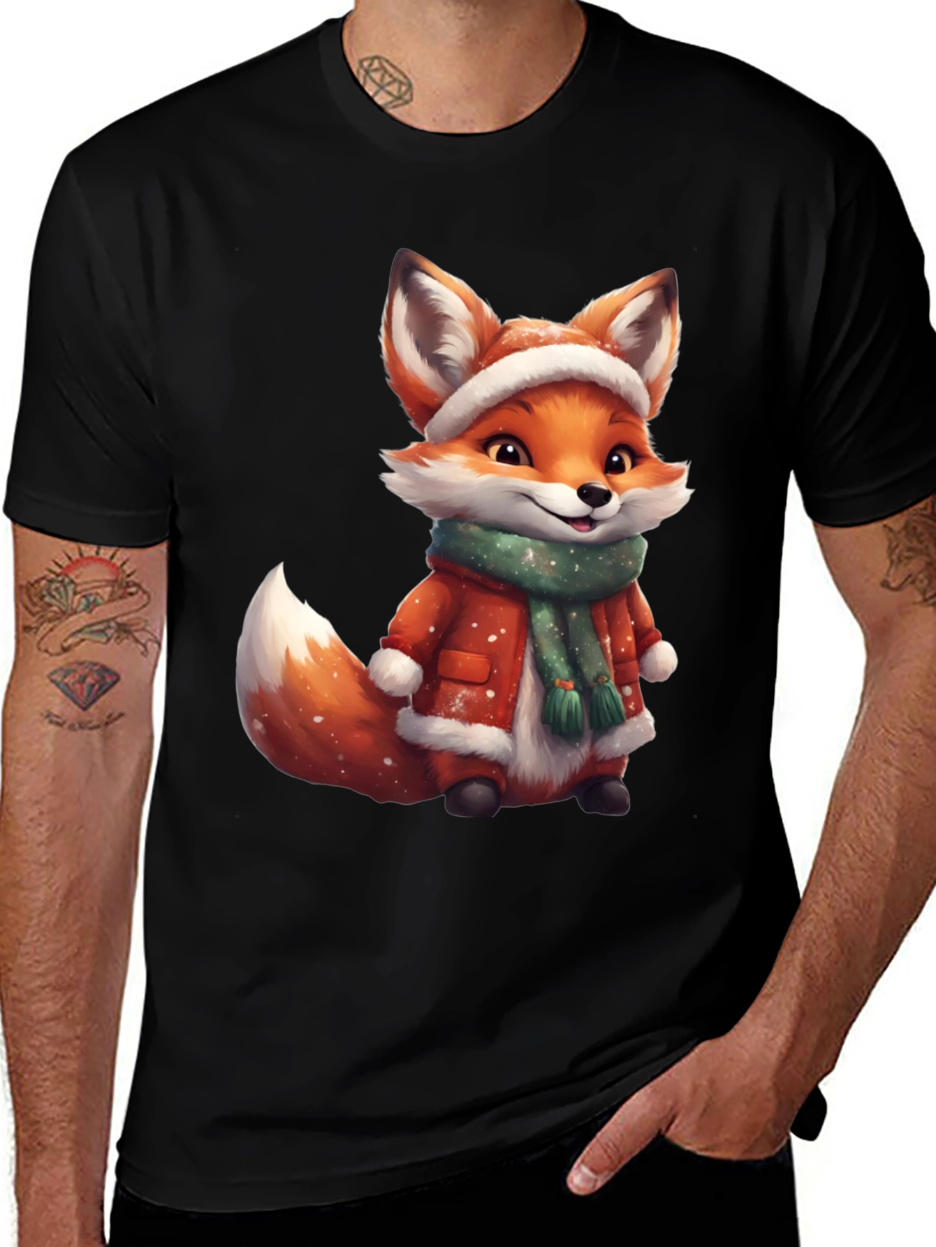 Variant 2 of Festive Fox Graphic Tee