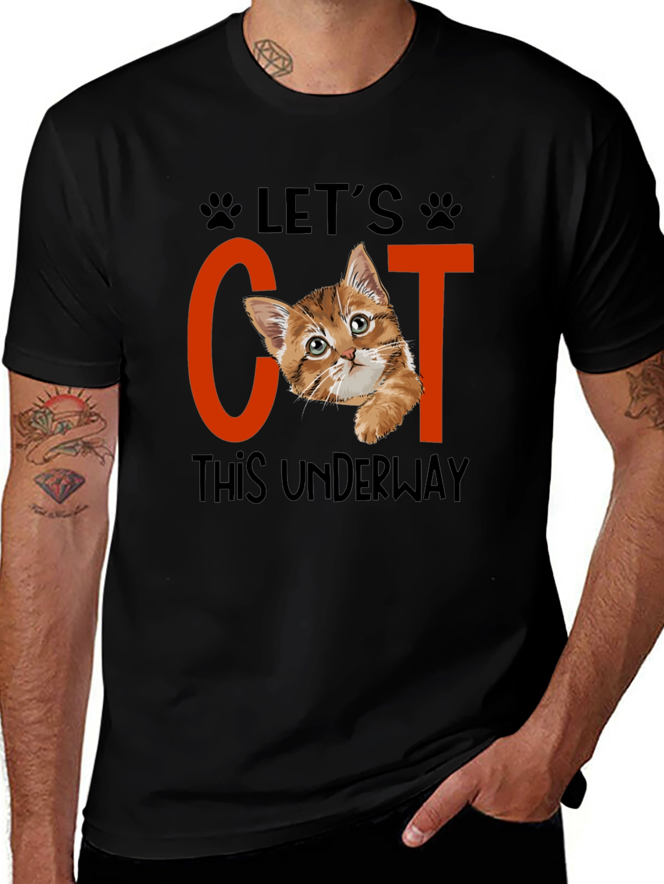 Variant 13 of Let's Cat This Underway Graphic T-Shirt