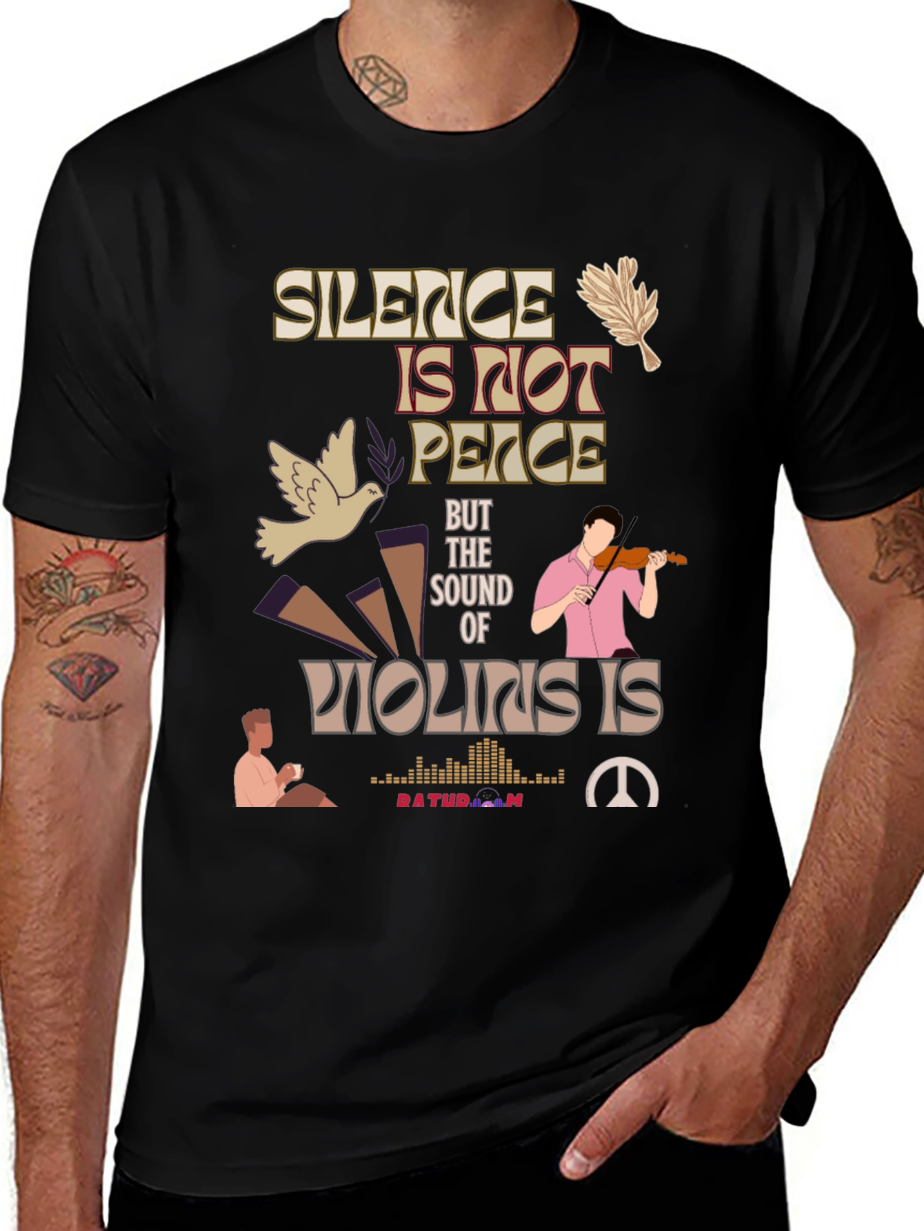 Variant 27 of Silence is Not Peace Graphic T-Shirt