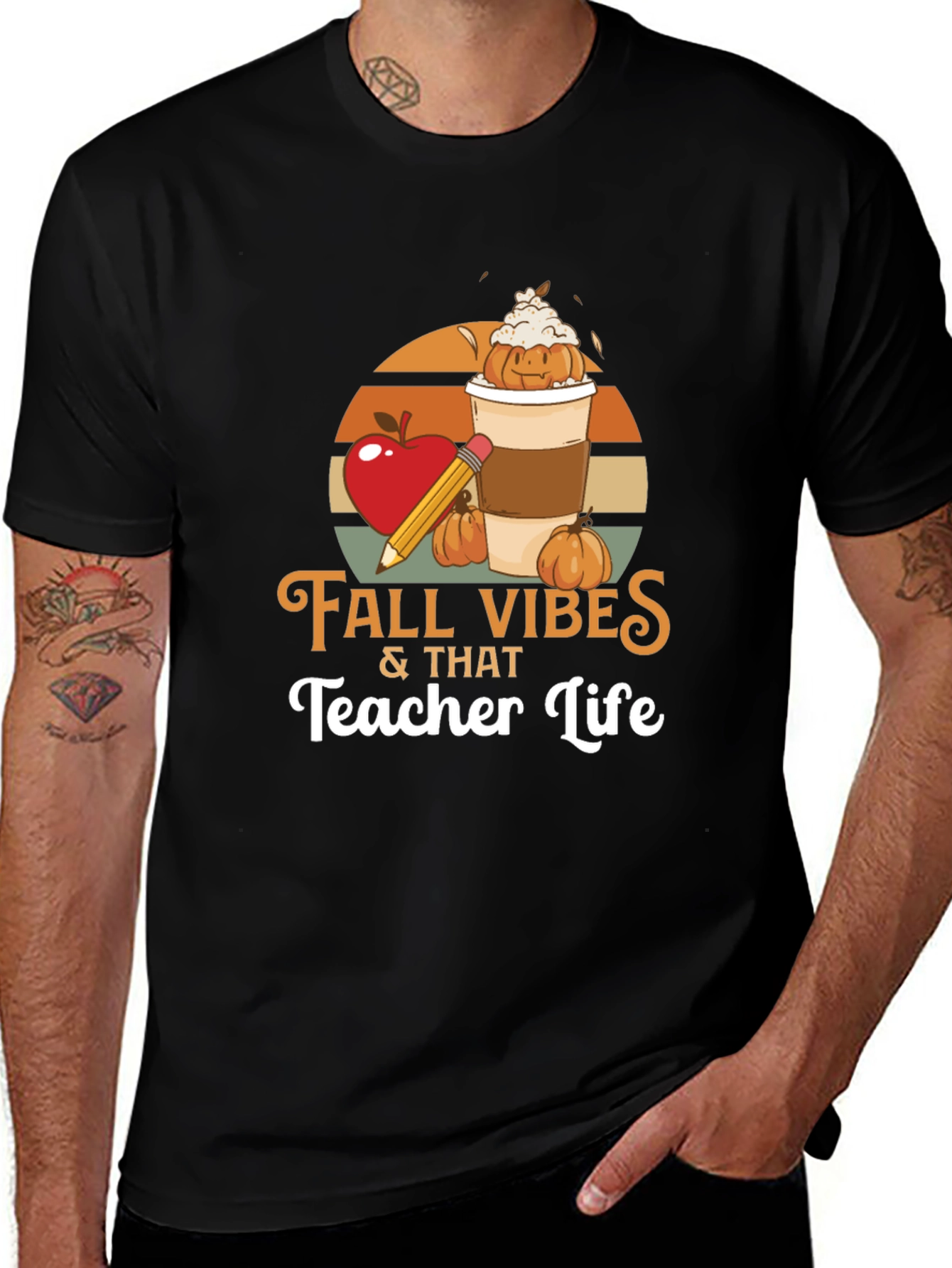 Variant 23 of Fall Vibes Teacher Life T-Shirt