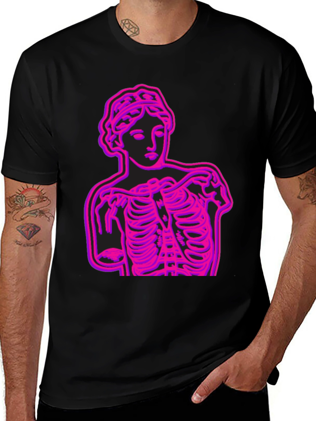 Variant 22 of Neon Venus Ribcage Graphic Tee - Bold Streetwear