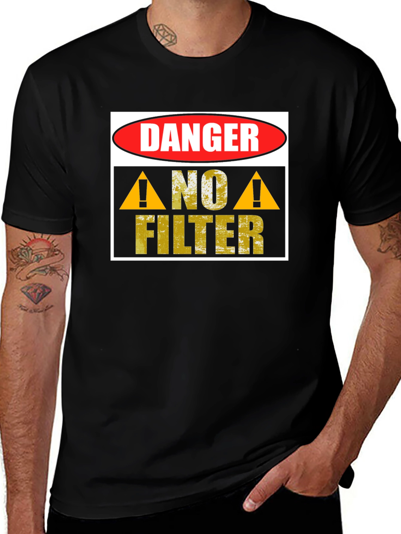 Variant 8 of Danger No Filter Graphic T-Shirt