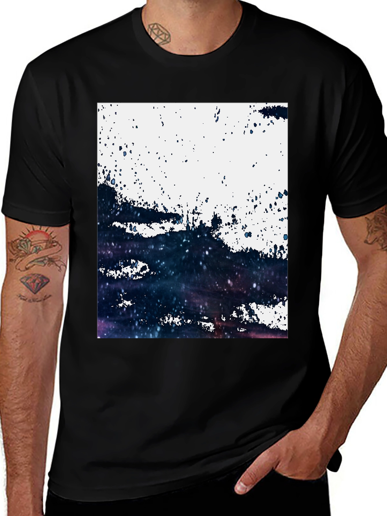 Variant 6 of Abstract Galaxy T-Shirt: Modern Art Tee