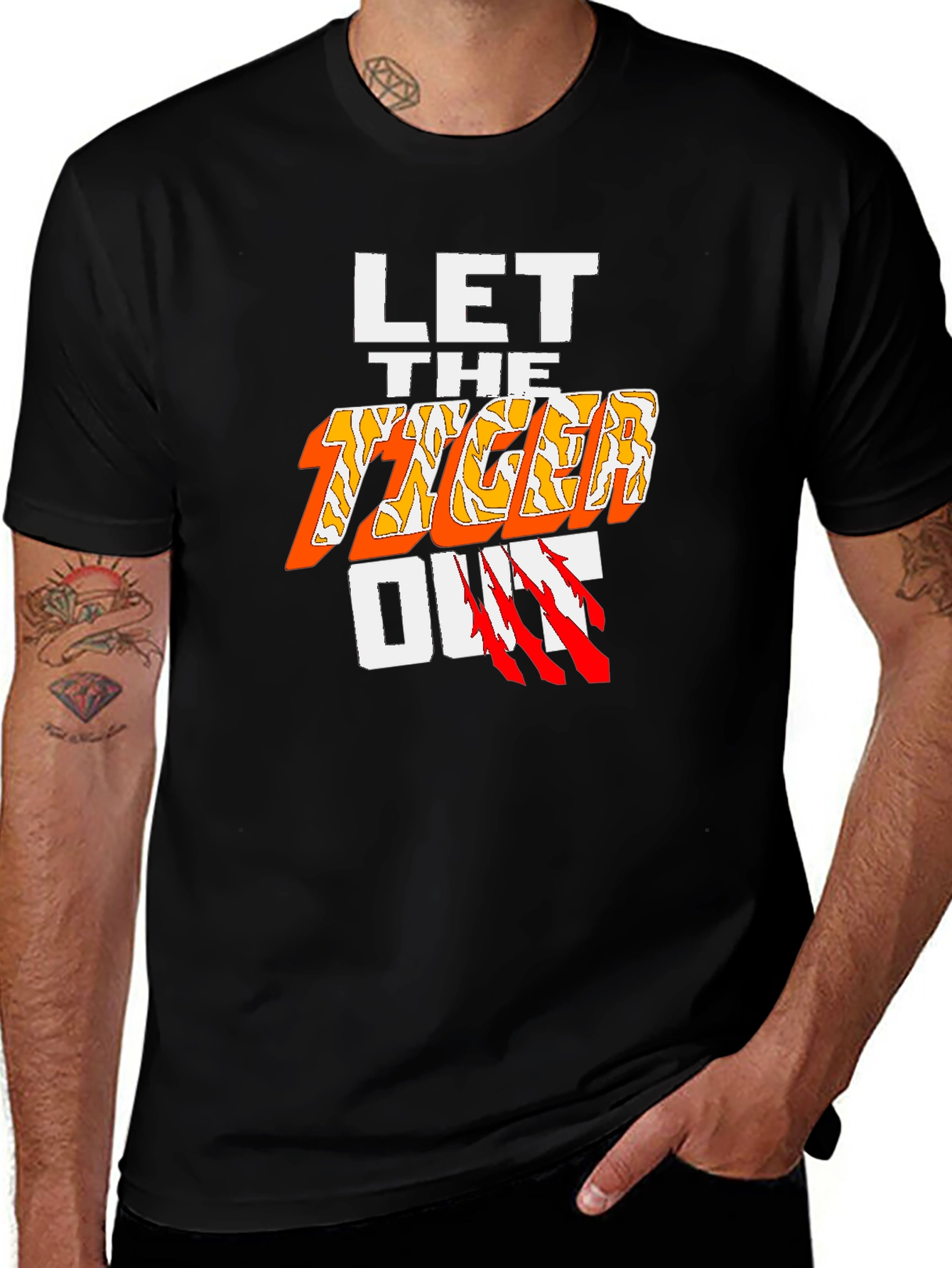 Variant 15 of Let the Tiger Out Graphic T-Shirt