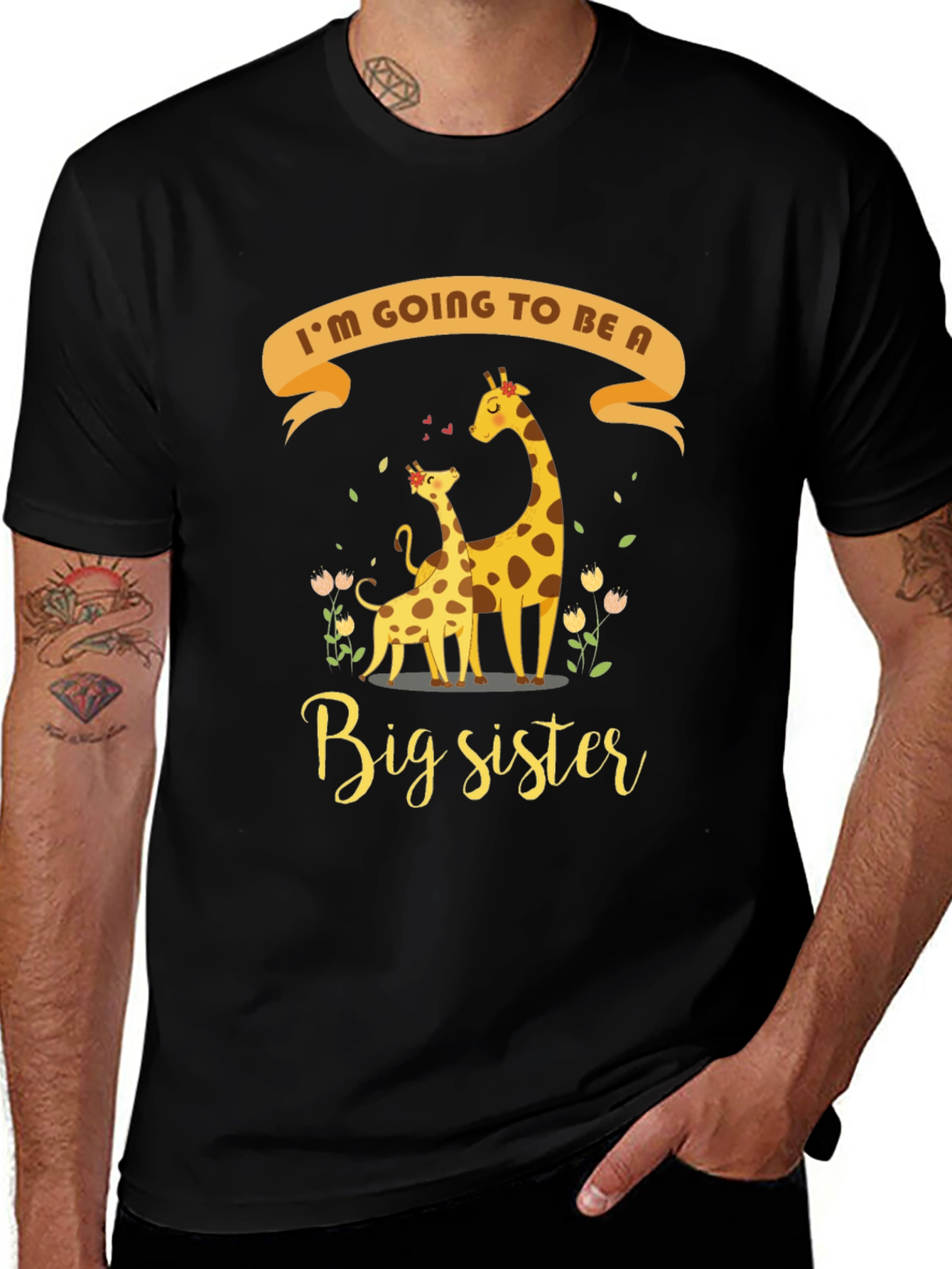 Variant 5 of Big Sister Giraffe T-Shirt
