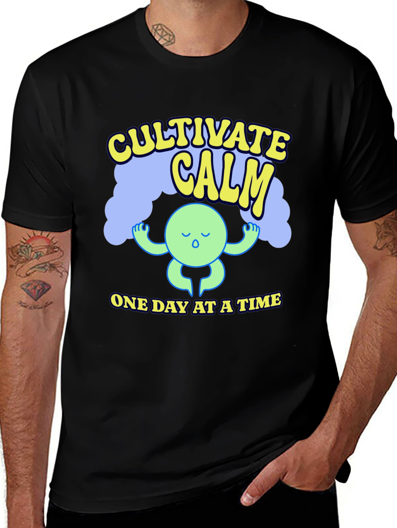 Variant 18 of Cultivate Calm T-Shirt - One Day at a Time