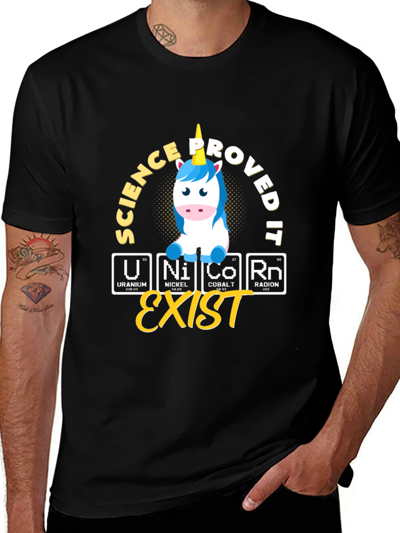 Variant 19 of Science Proved It Unicorn T-Shirt