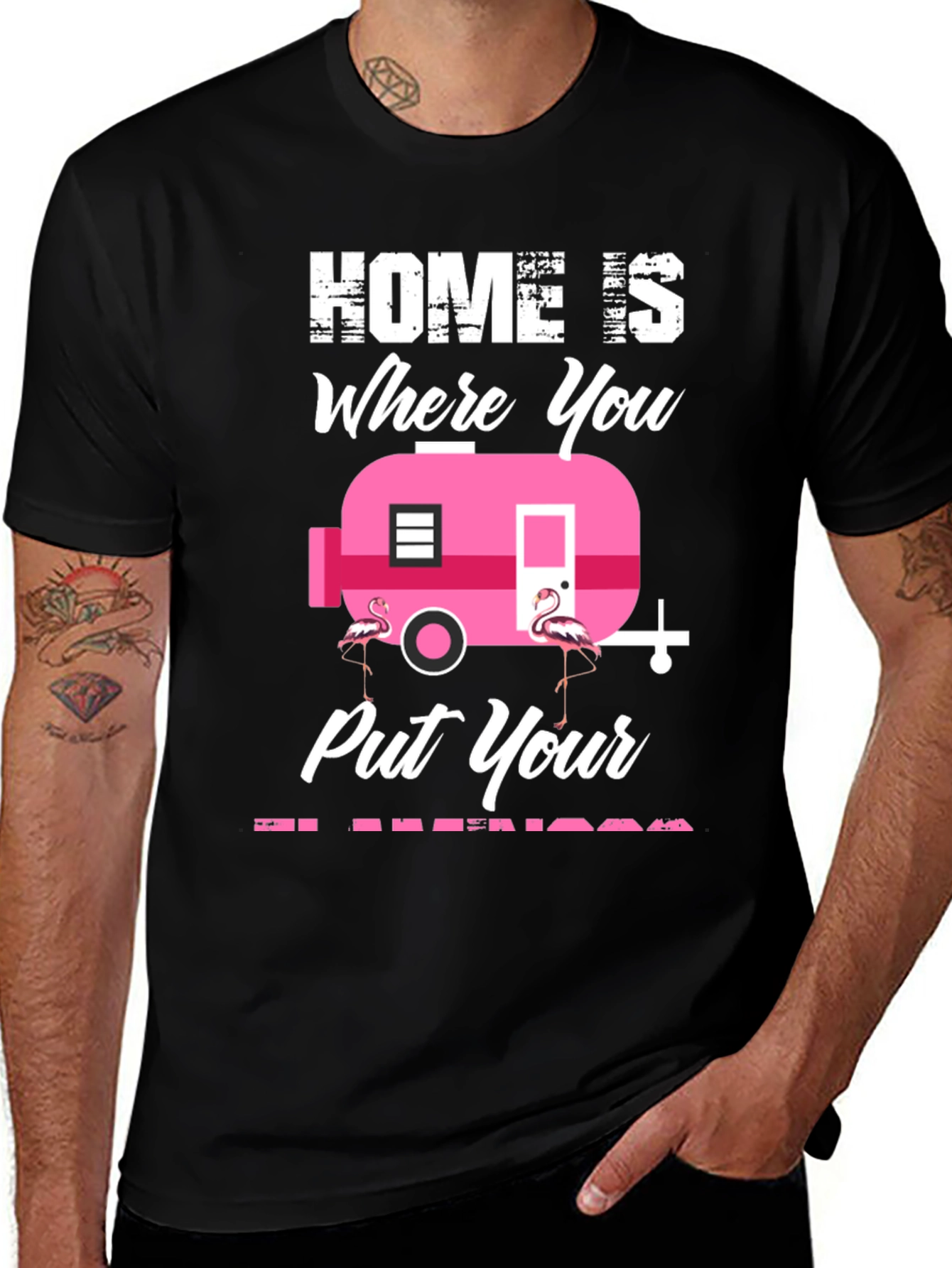Variant 24 of Home Is Where You Put Your Flamingo T-Shirt