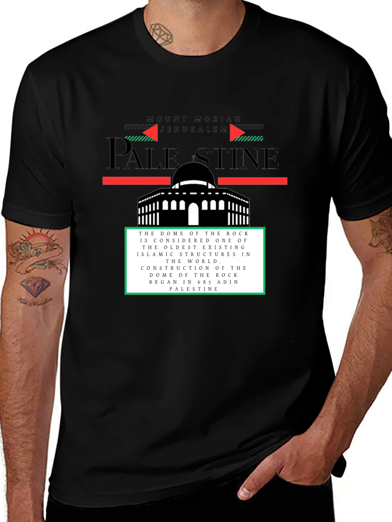 Palestine Dome of the Rock Graphic T-Shirt