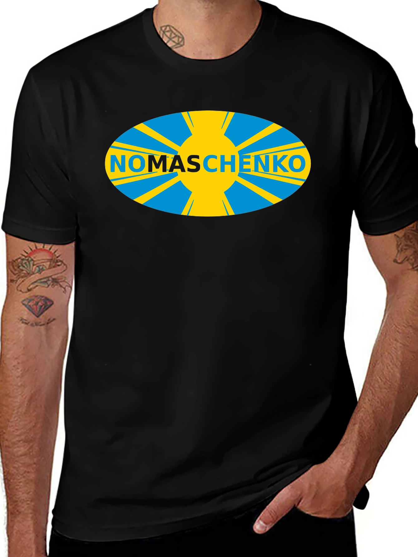Variant 23 of Nomaschenko Graphic Tee - Stylish Black Cotton T-Shirt