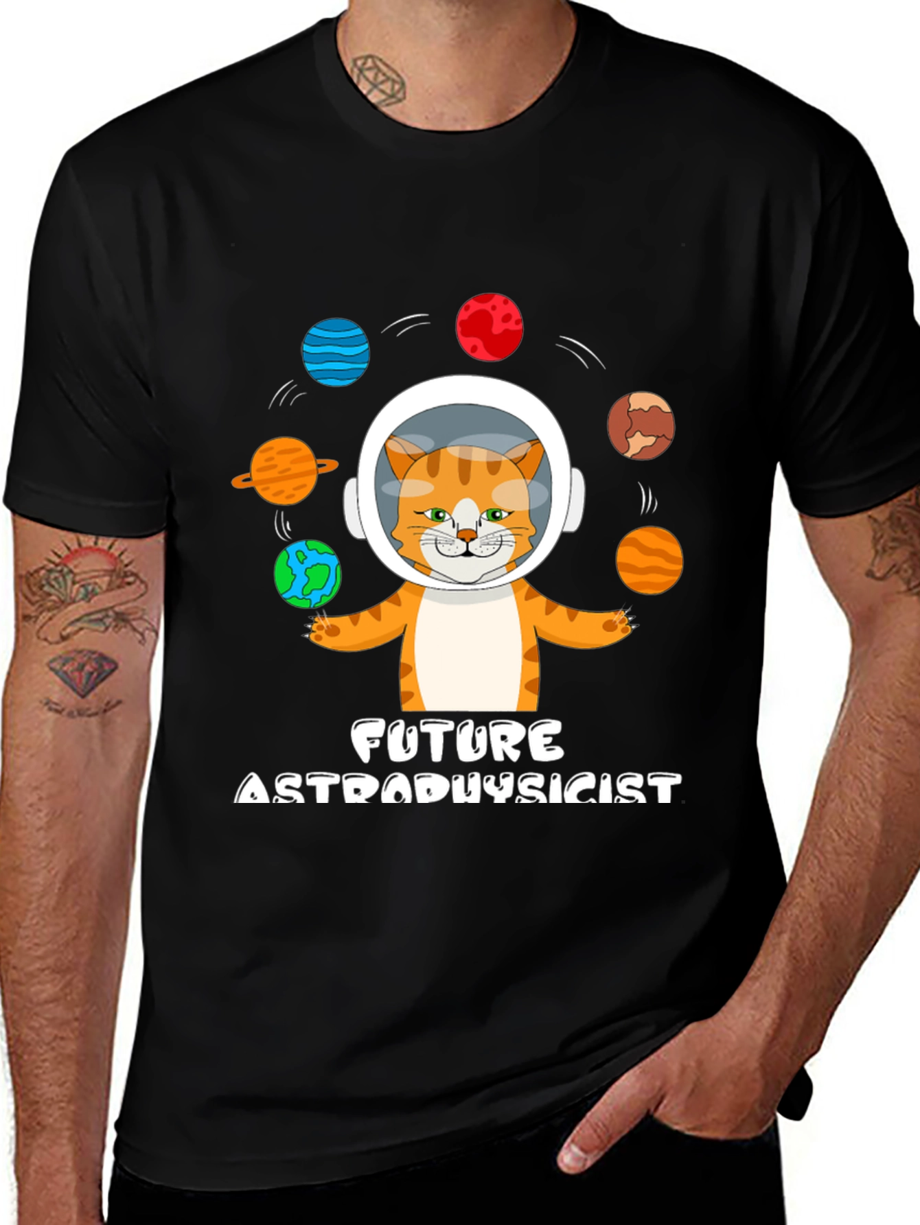 Variant 21 of Future Astrophysicist Cat T-Shirt