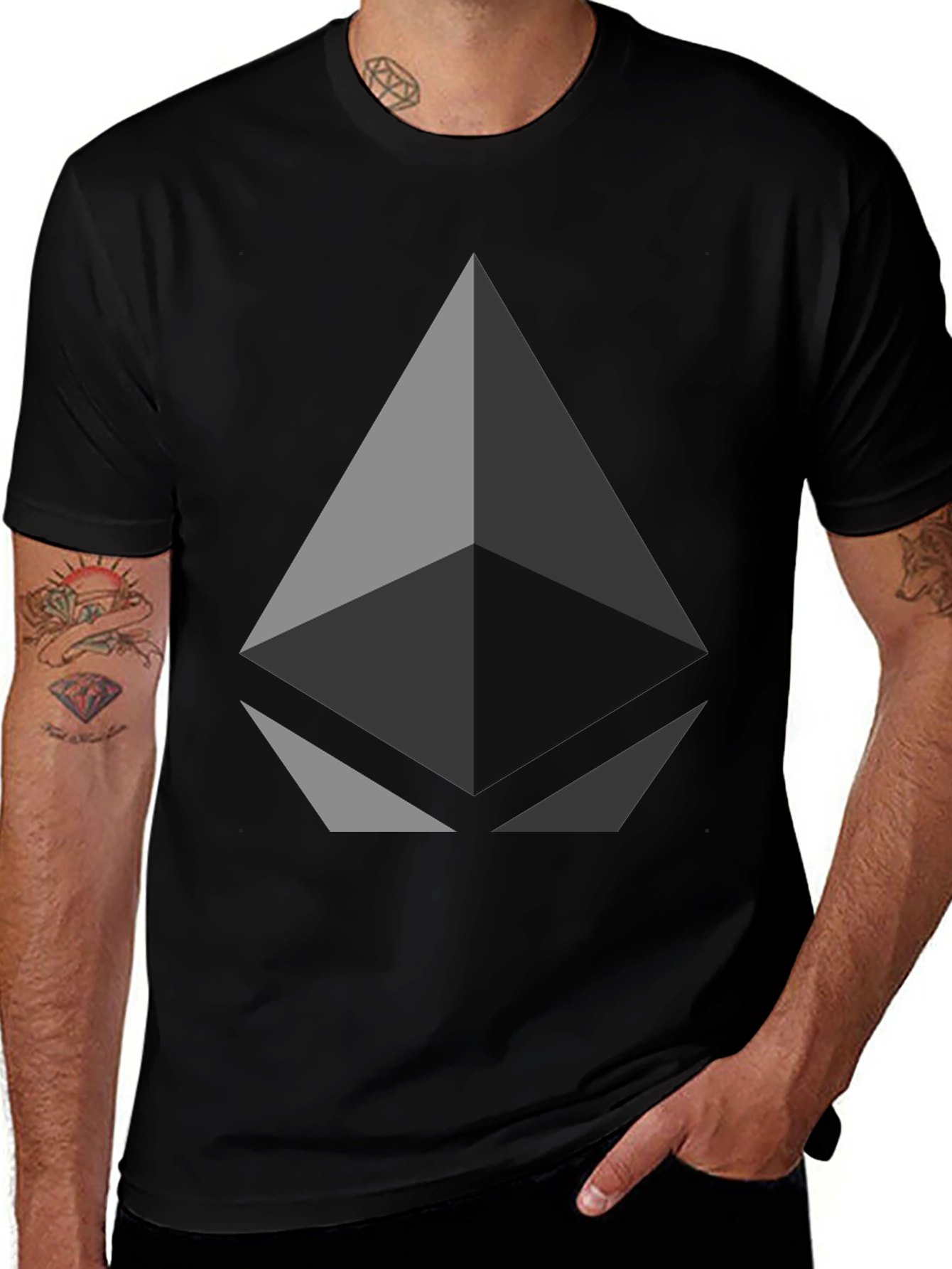 Variant 20 of Geometric Graphic Tee - Modern Style