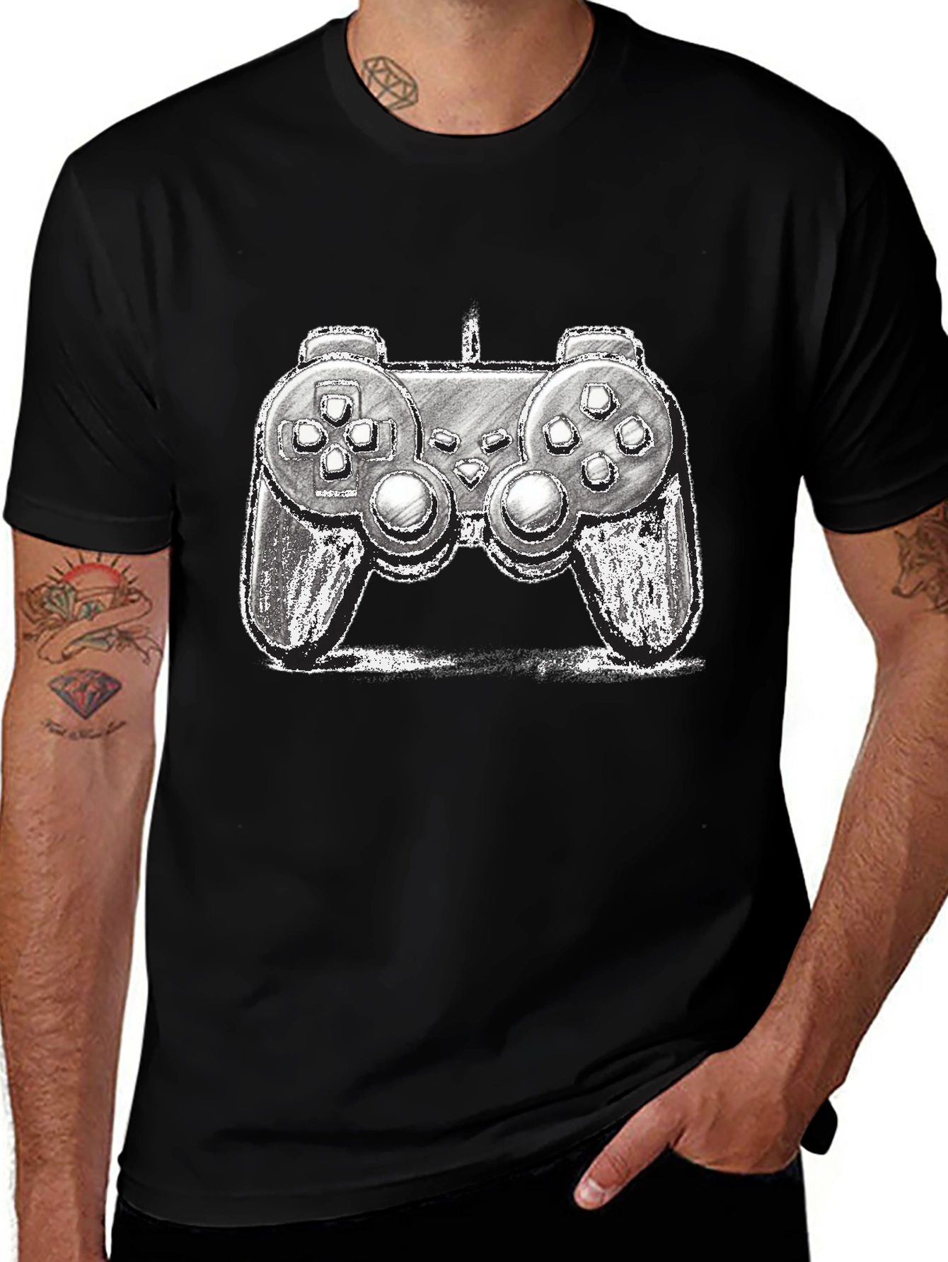 Variant 16 of Retro Gamer T-Shirt - Vintage Controller Design