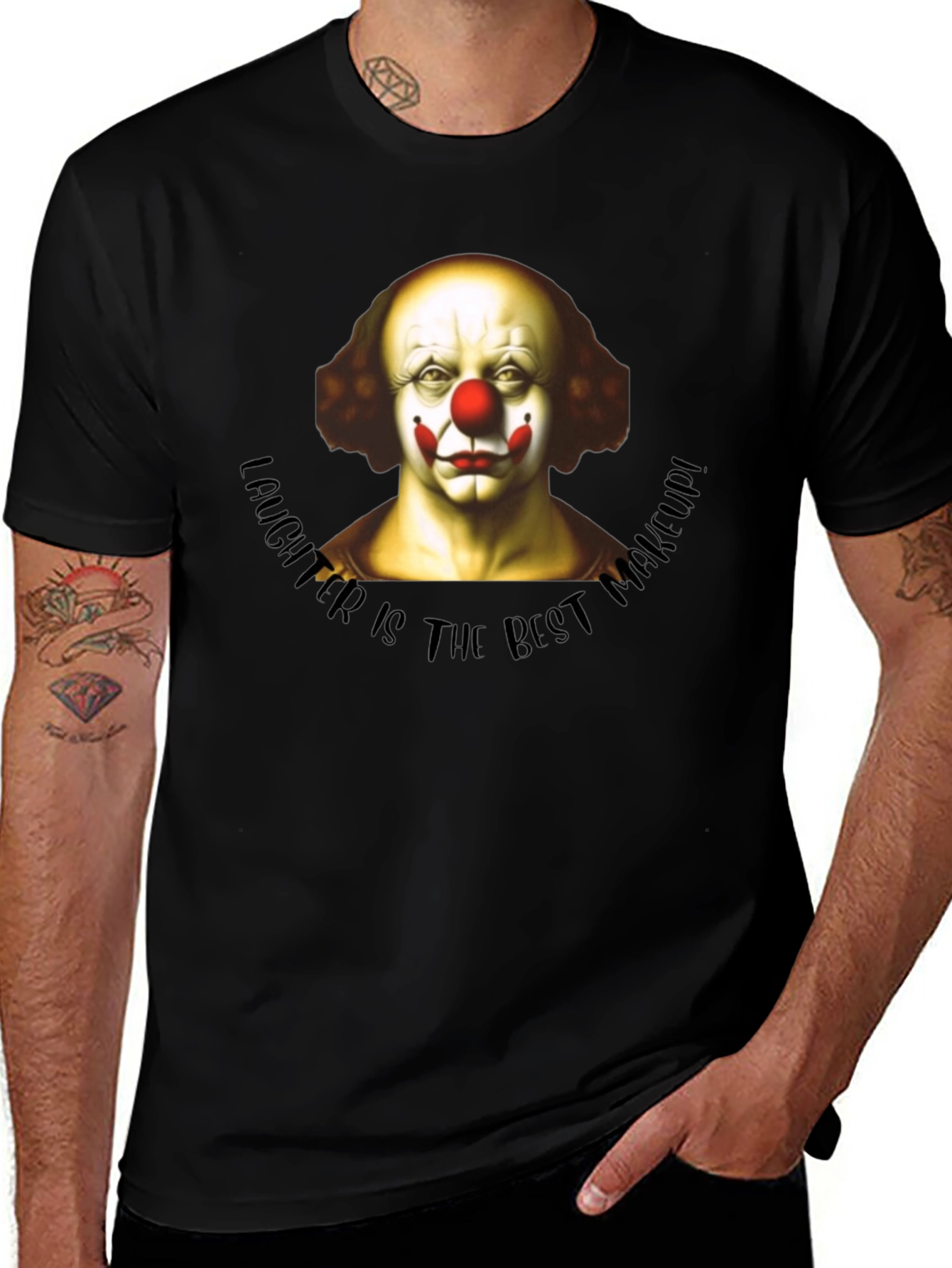 Variant 24 of Clown Makeup T-Shirt - Laughter is the Best