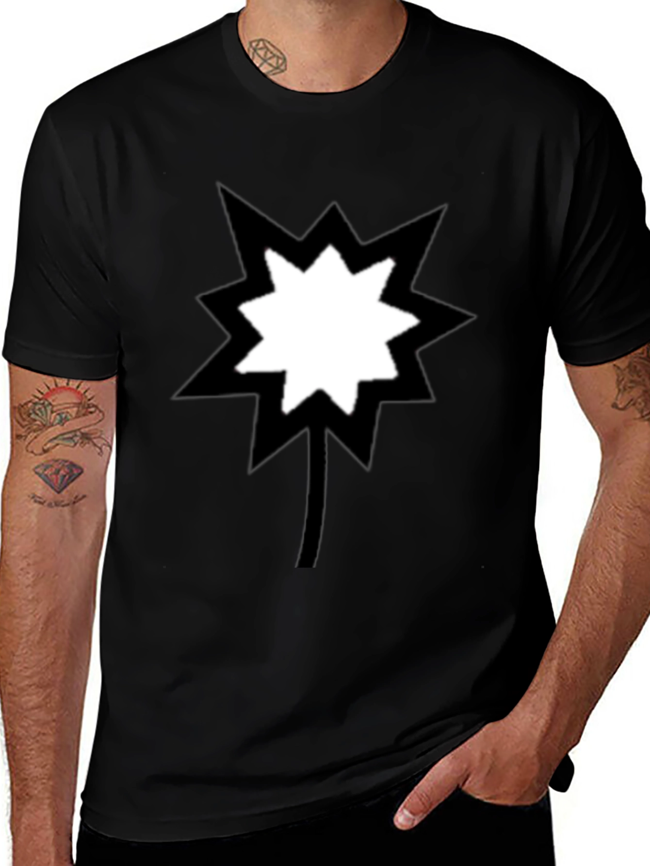 Variant 30 of Boomerang T-Shirt - Black Cotton Tee with Unique Design