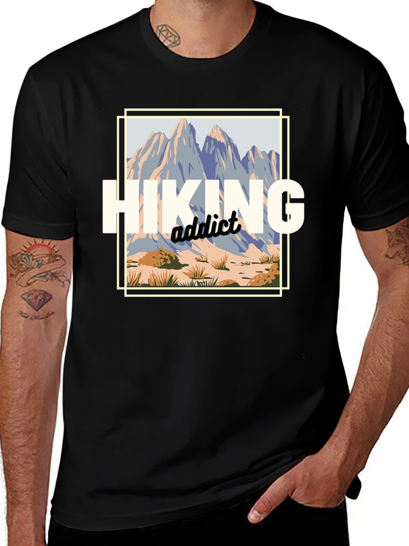 Variant 27 of Hiking Addict Graphic T-Shirt - Outdoor Adventure Tee