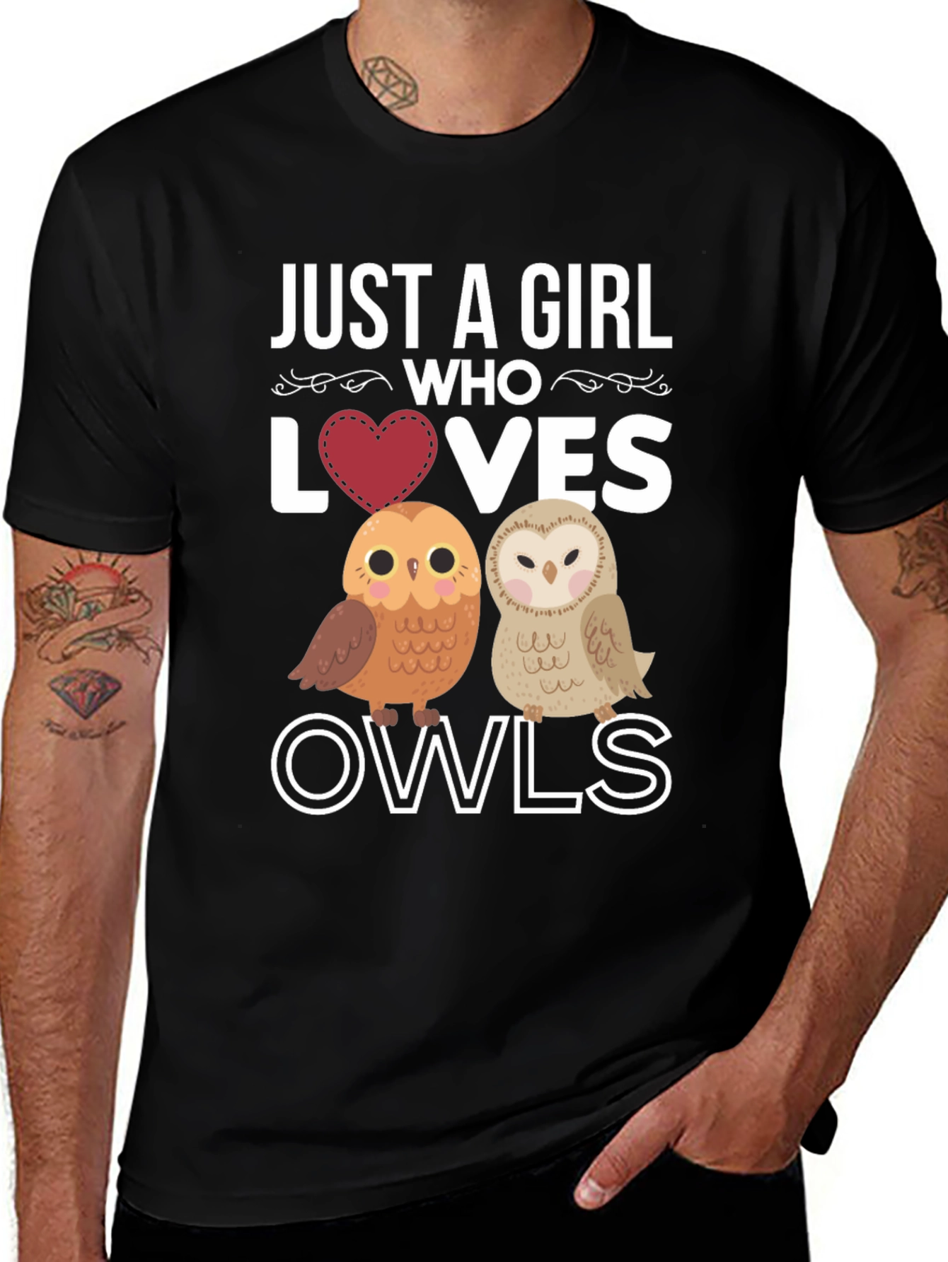 Just a Girl Who Loves Owls T-Shirt