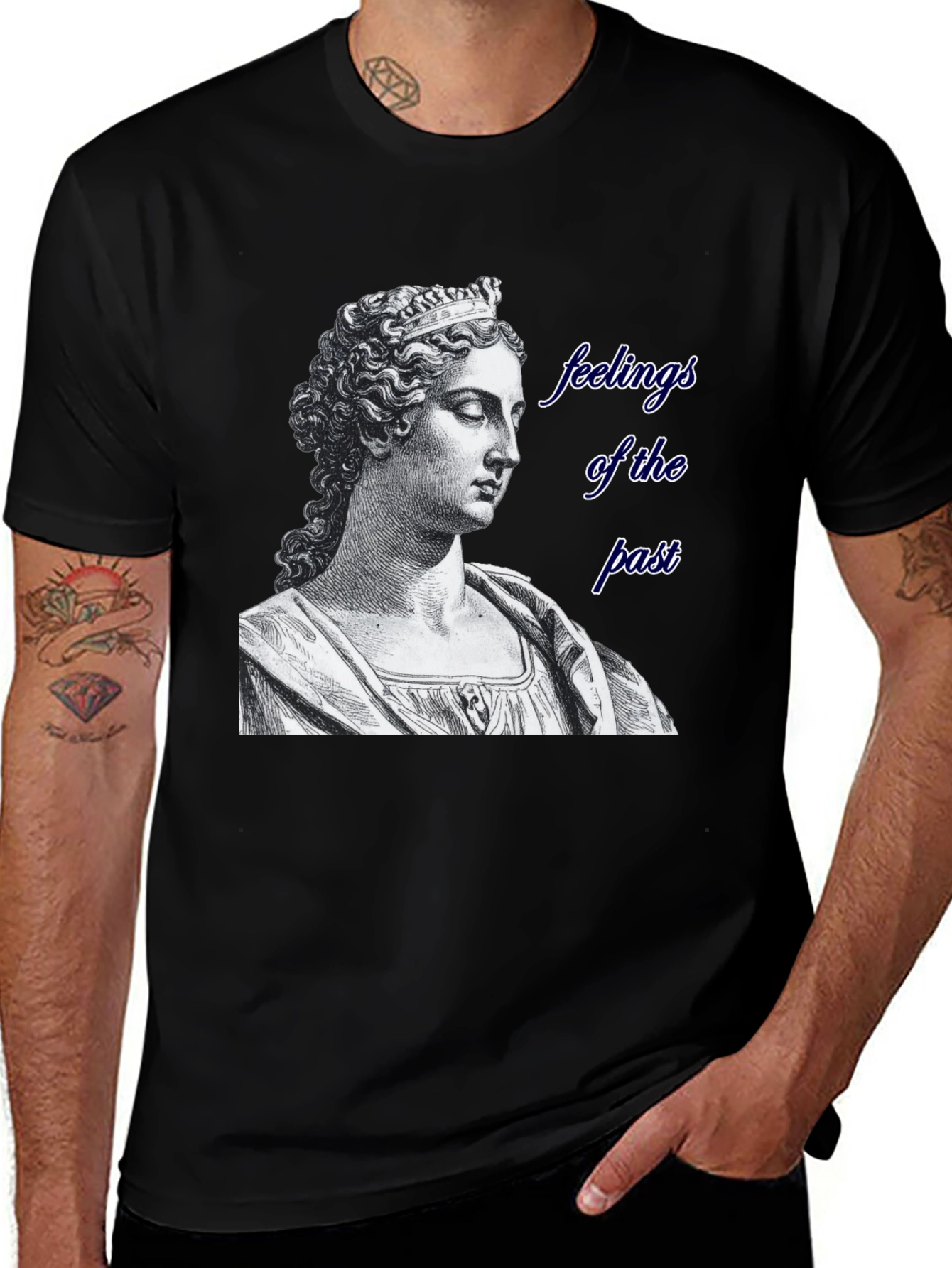 Vintage Art Graphic Tee - Feelings of the Past