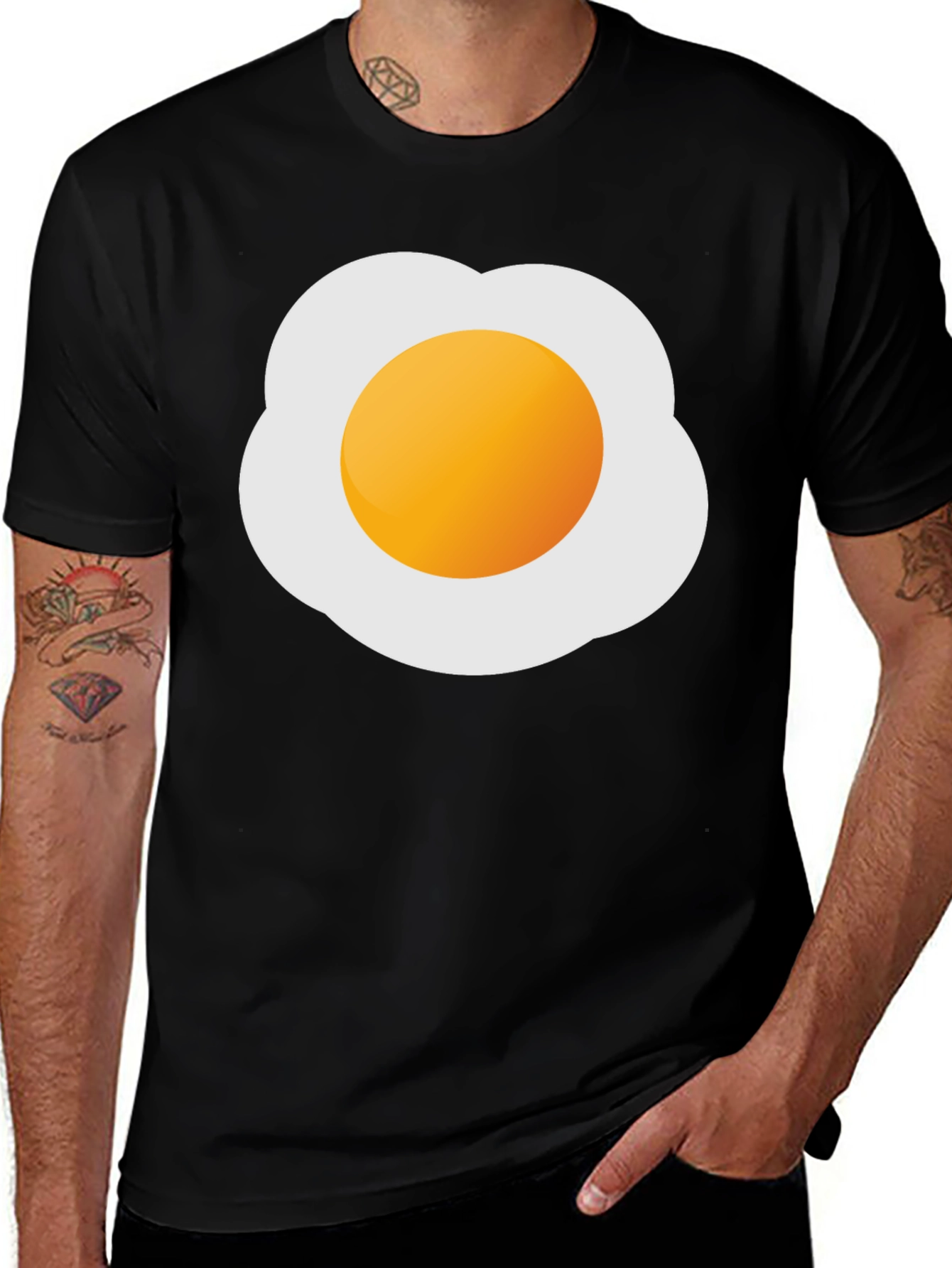 Variant 16 of Fried Egg Graphic Tee - Novelty Casual T-Shirt