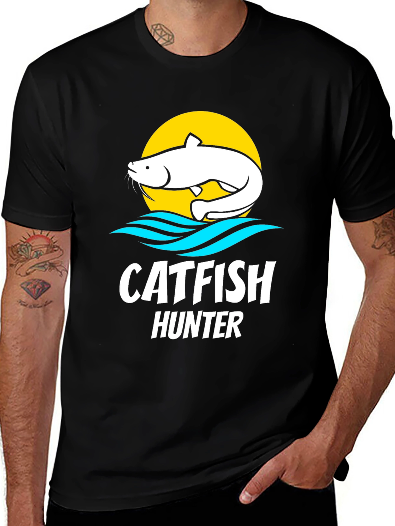 Catfish Hunter Graphic T-Shirt