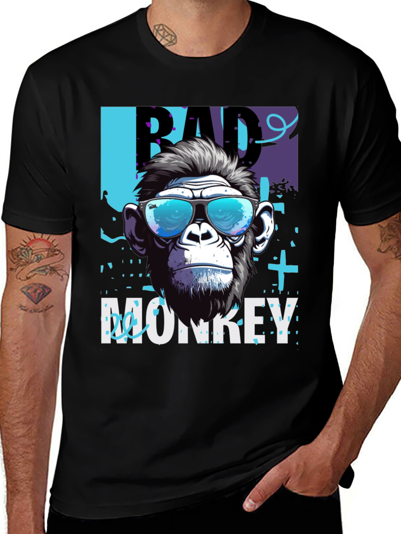Variant 30 of Bad Monkey Graphic Tee - Cool & Edgy