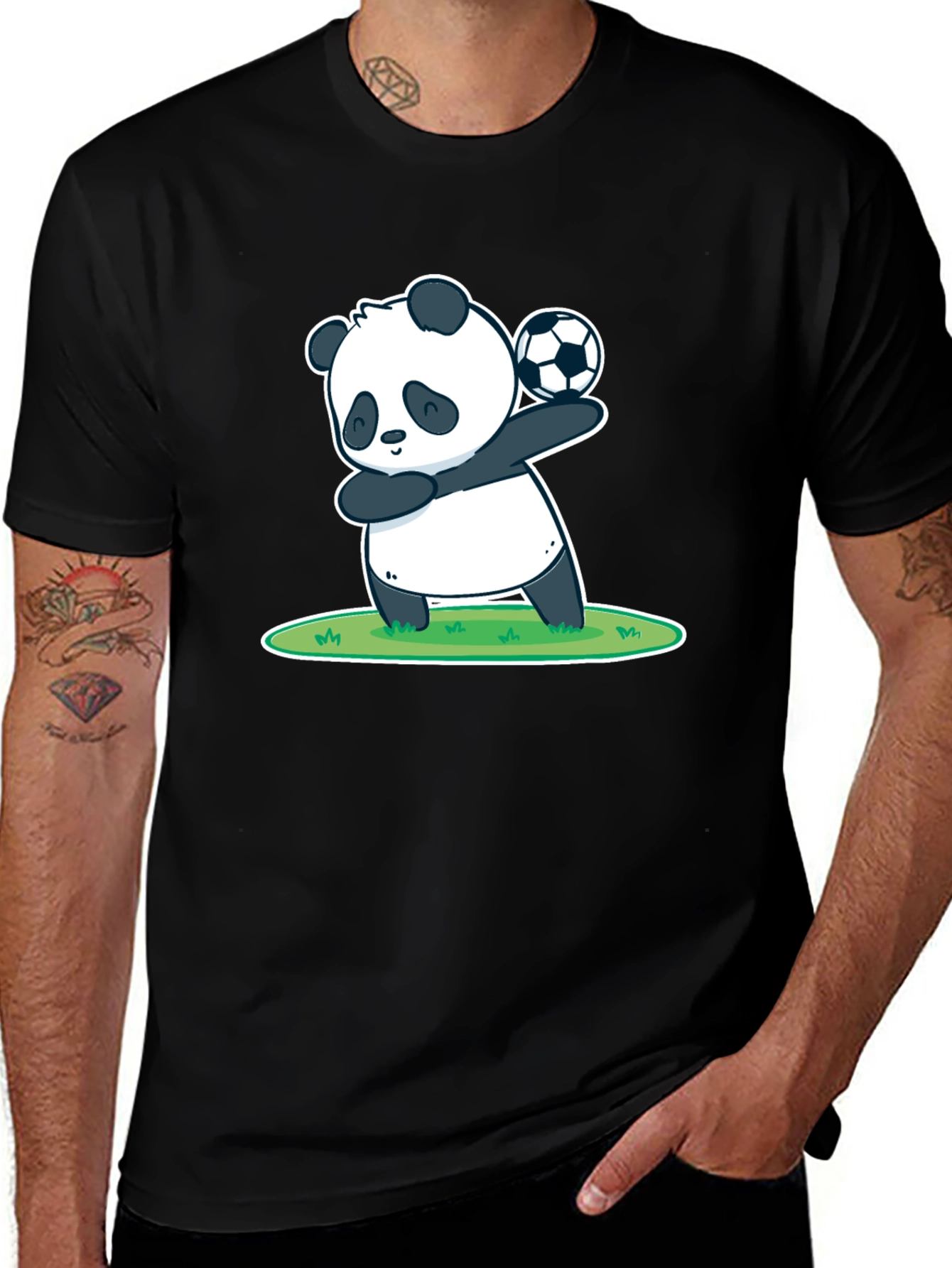 Variant 12 of Dabbing Panda Soccer T-Shirt - Cute & Fun