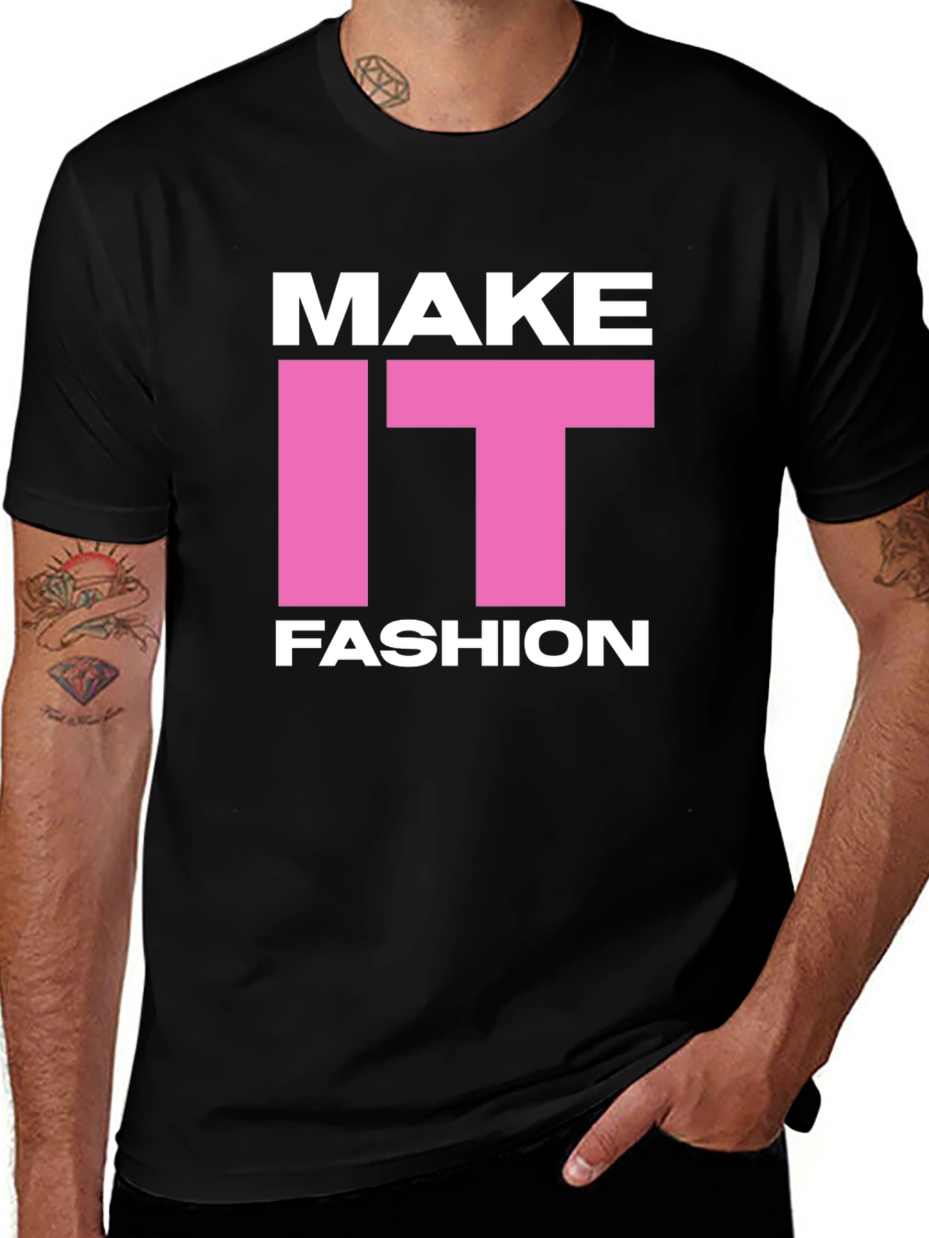 Make It Fashion Black T-Shirt