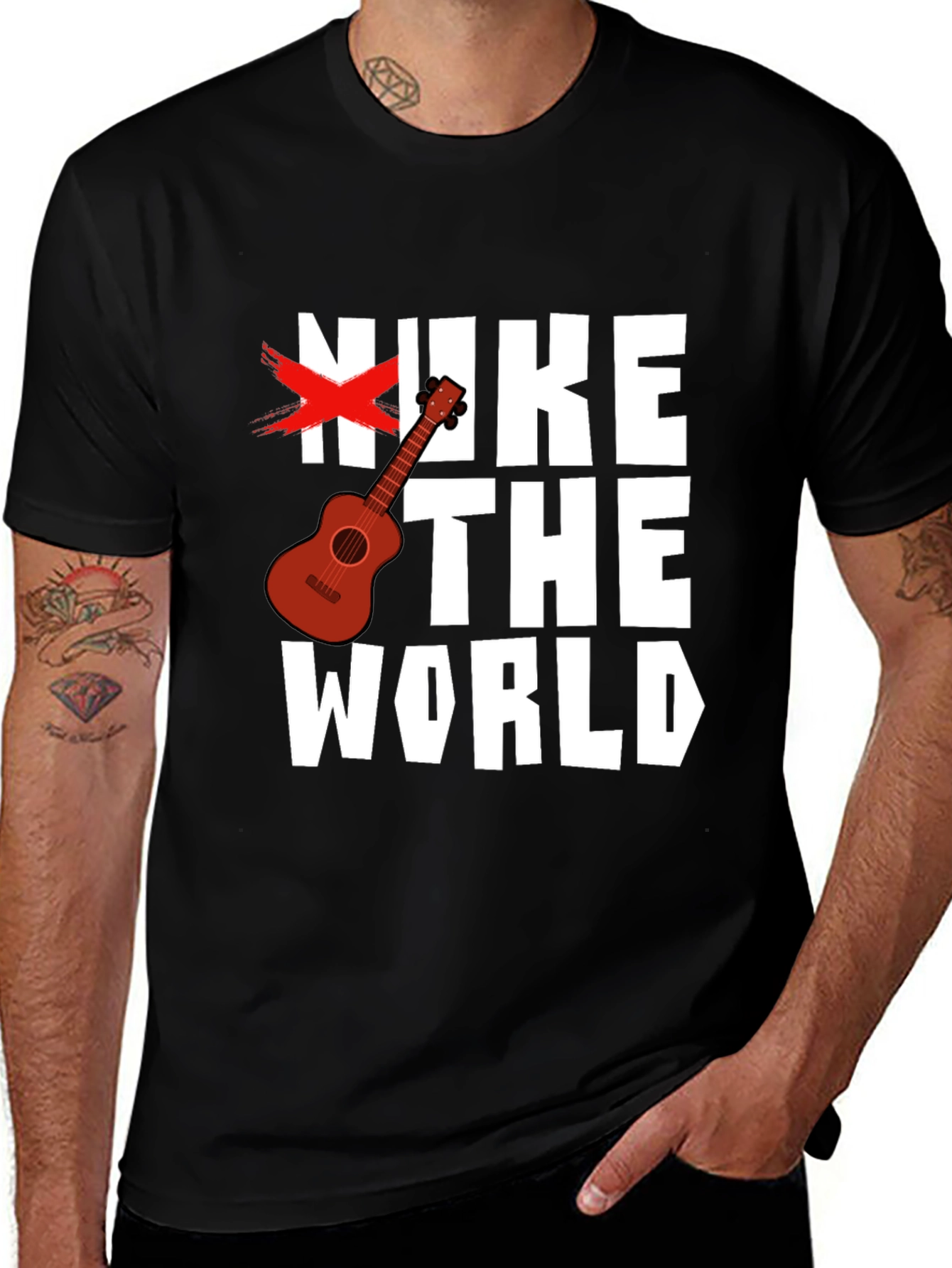 Variant 26 of Nuke The World Graphic Tee - Anti-War Shirt