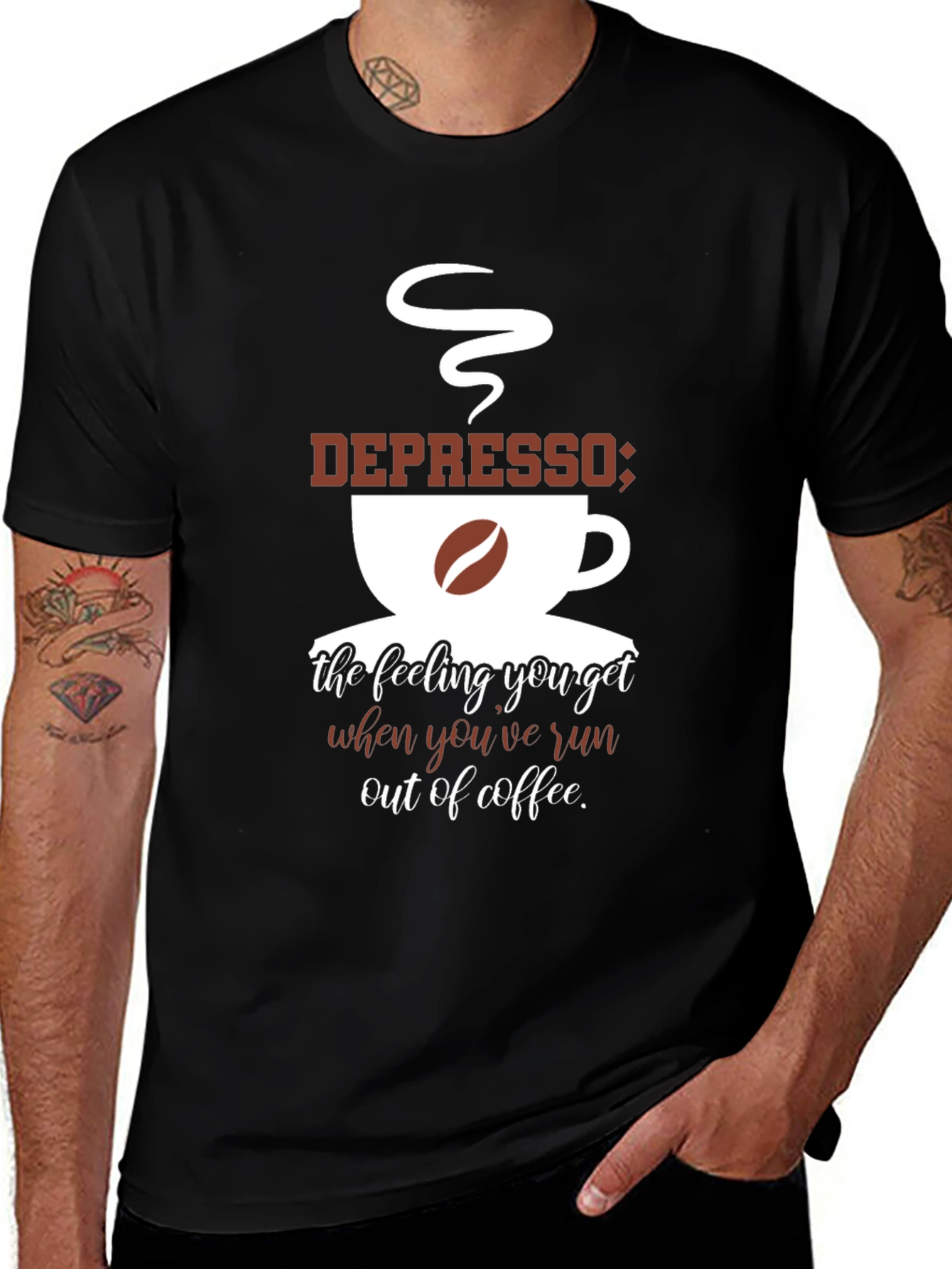 Variant 18 of Depresso Coffee Lover T-Shirt