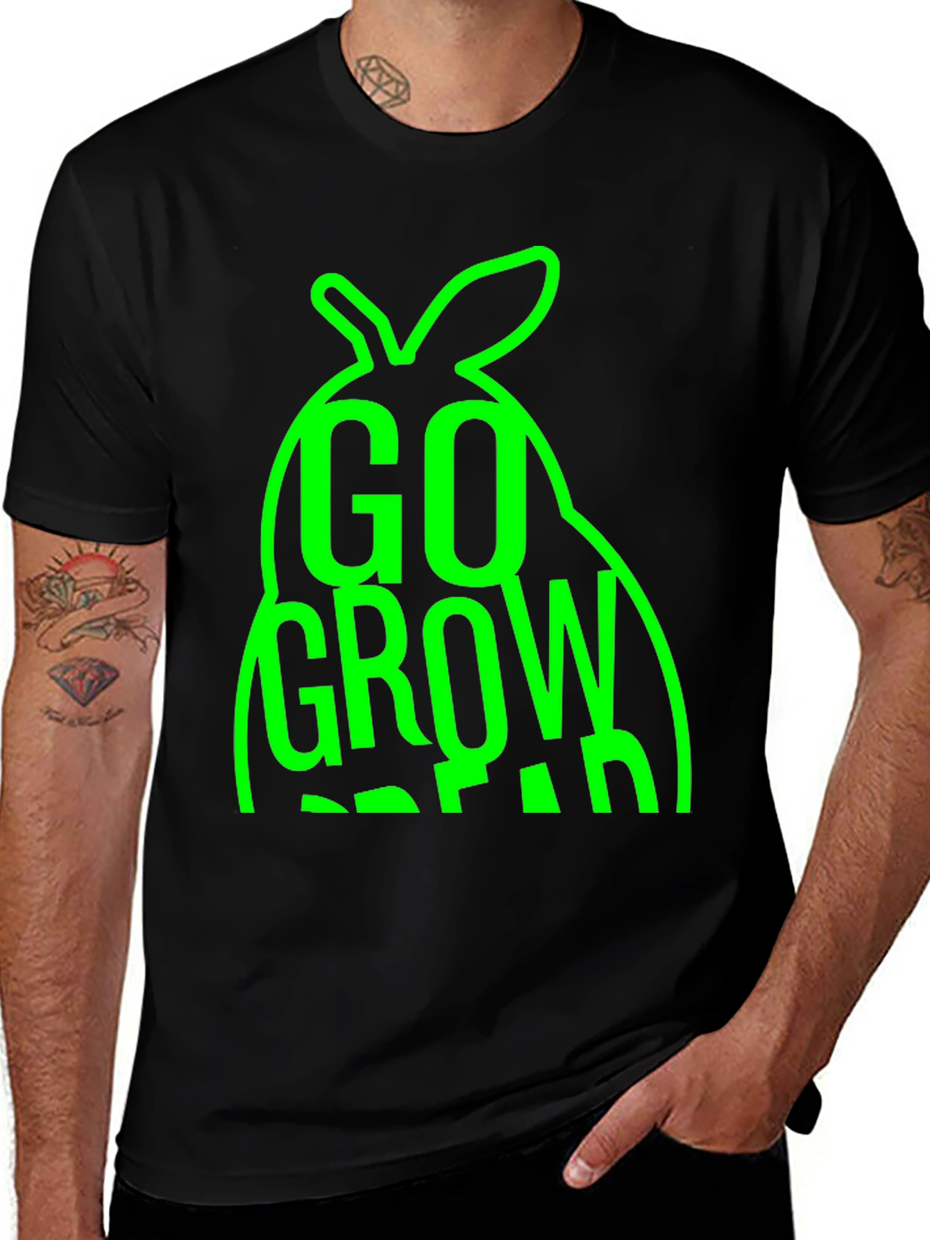 Variant 14 of Go Grow Dream Graphic T-Shirt