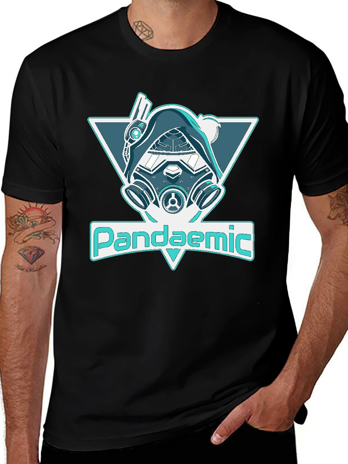 Pandaemic Black Graphic Tee