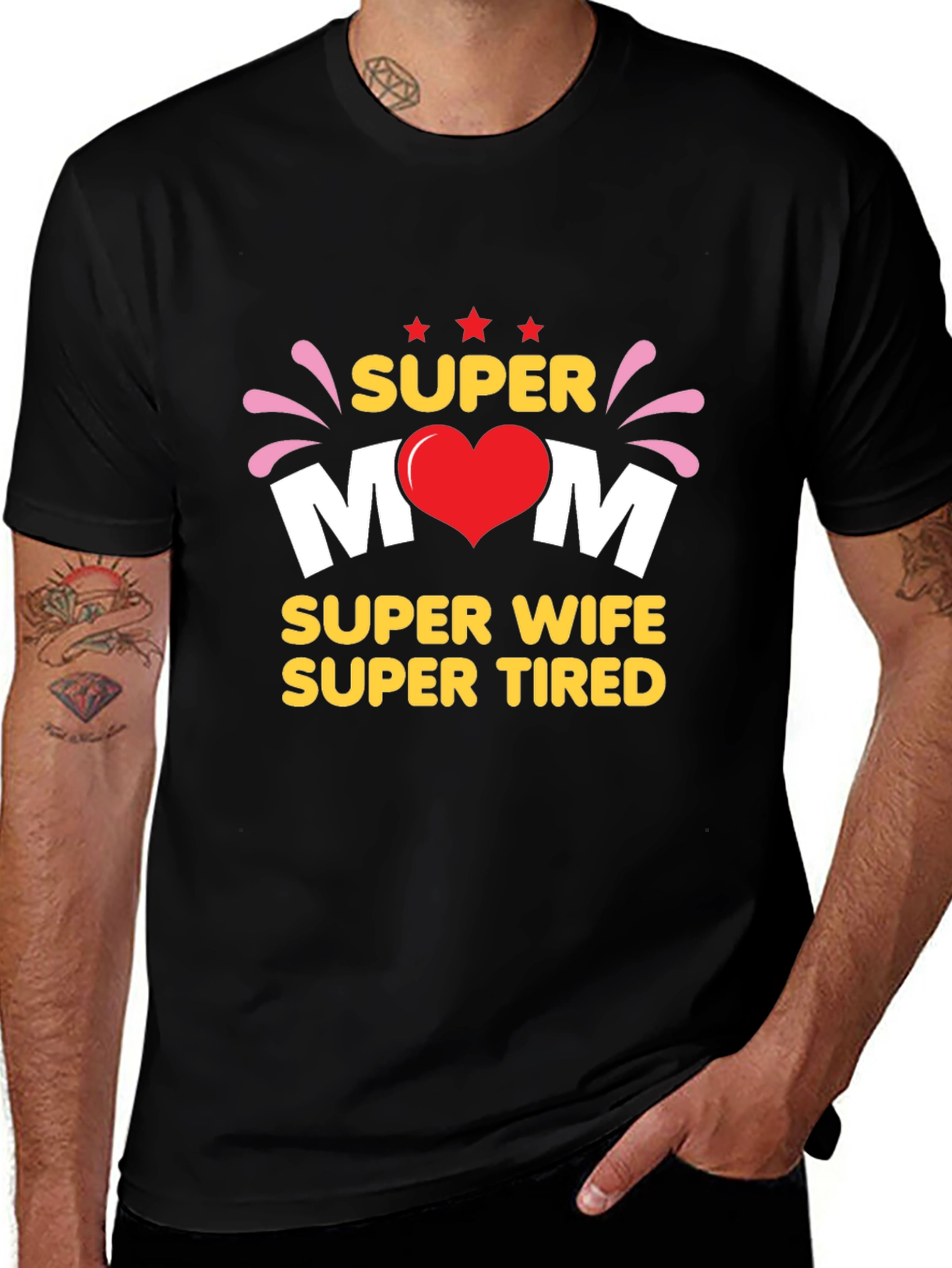 Variant 7 of Super Mom, Wife, Tired T-Shirt