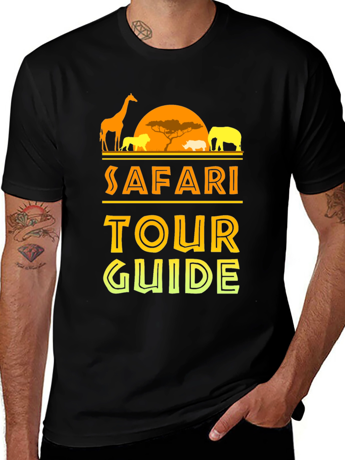 Variant 25 of Safari Tour Guide T-Shirt - Wildlife Adventure