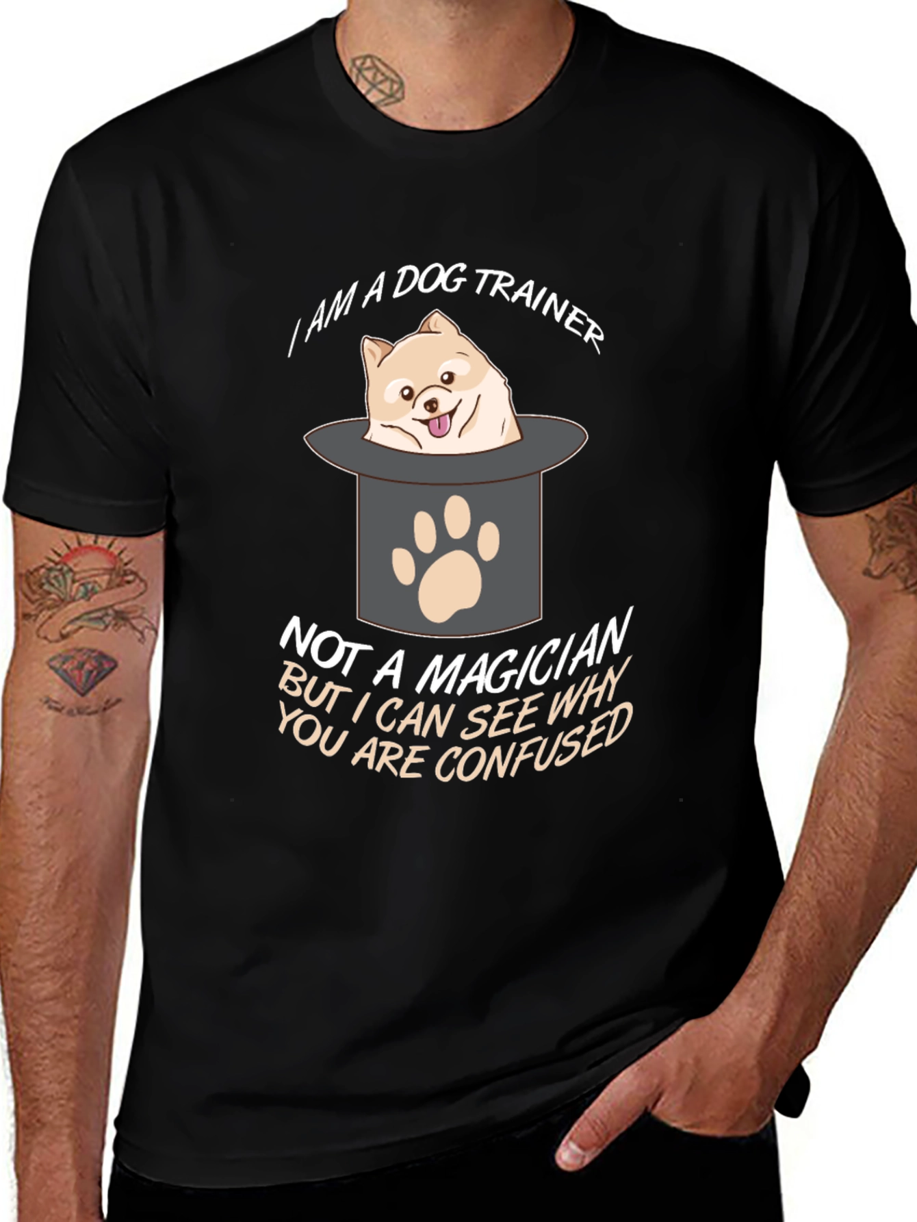Variant 20 of Dog Trainer T-Shirt: Funny Dog & Magic Design