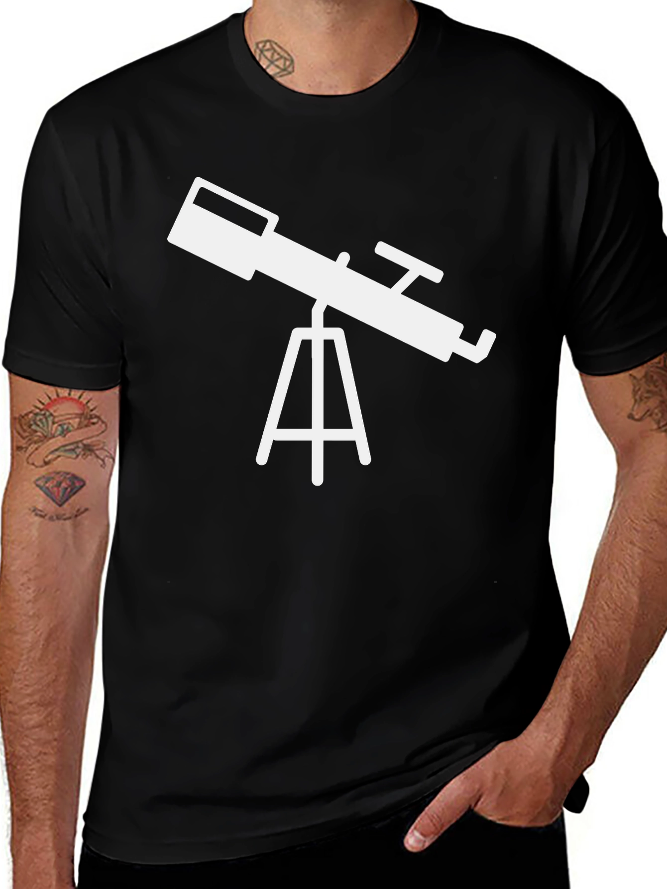 Variant 13 of Telescope Graphic T-Shirt - Astronomy Lover Tee