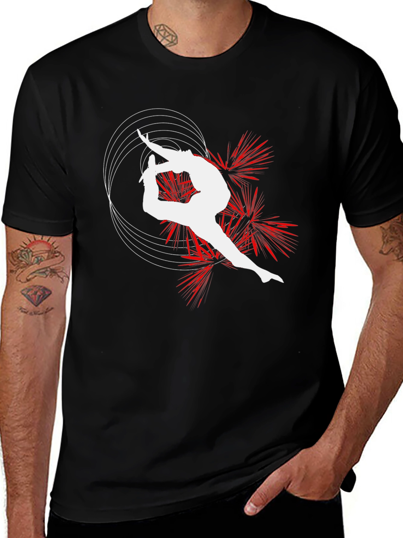 Variant 21 of Gymnast Silhouette Graphic T-Shirt