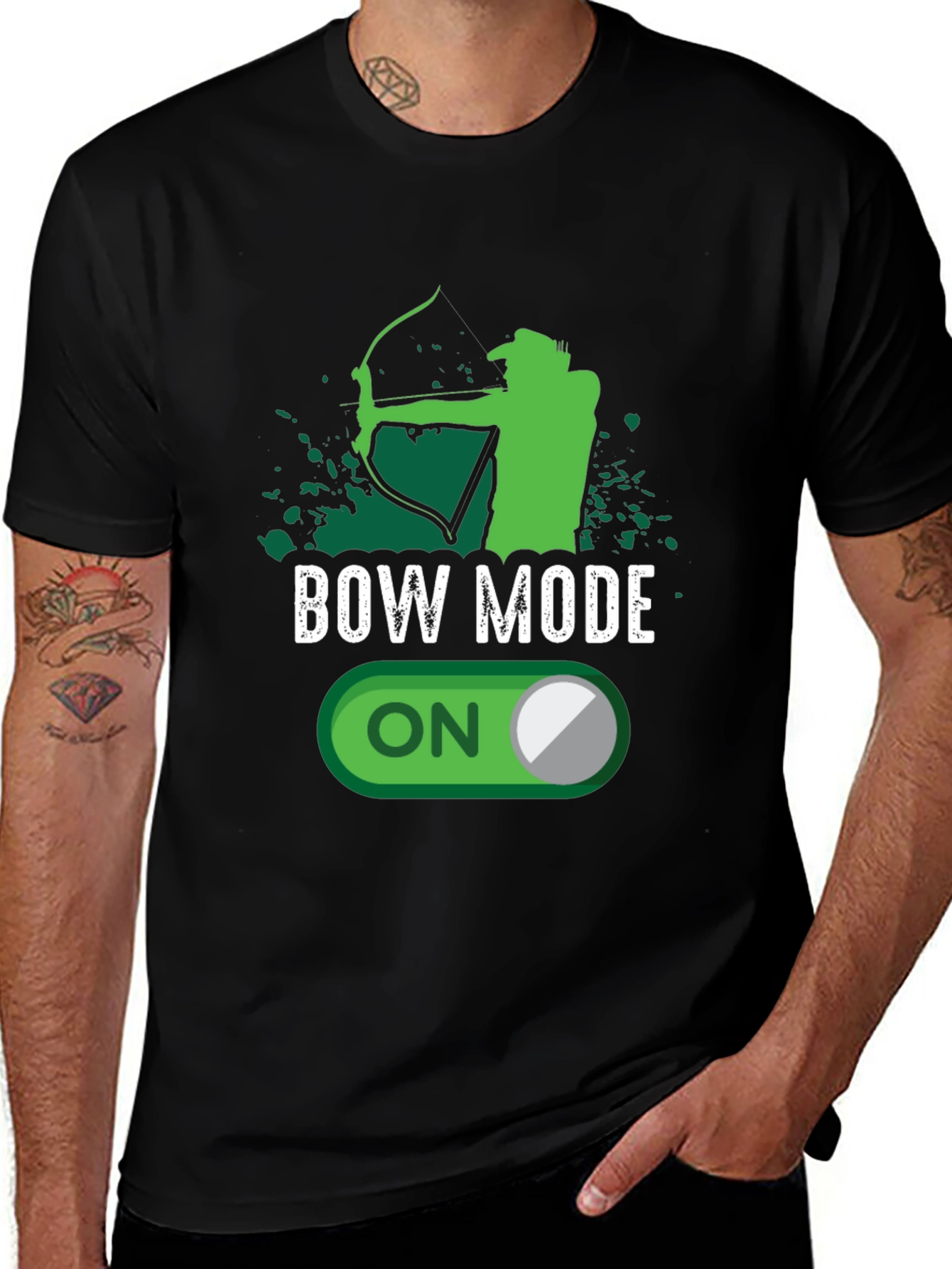 Variant 28 of Bow Mode On T-Shirt - Archery Humor Tee